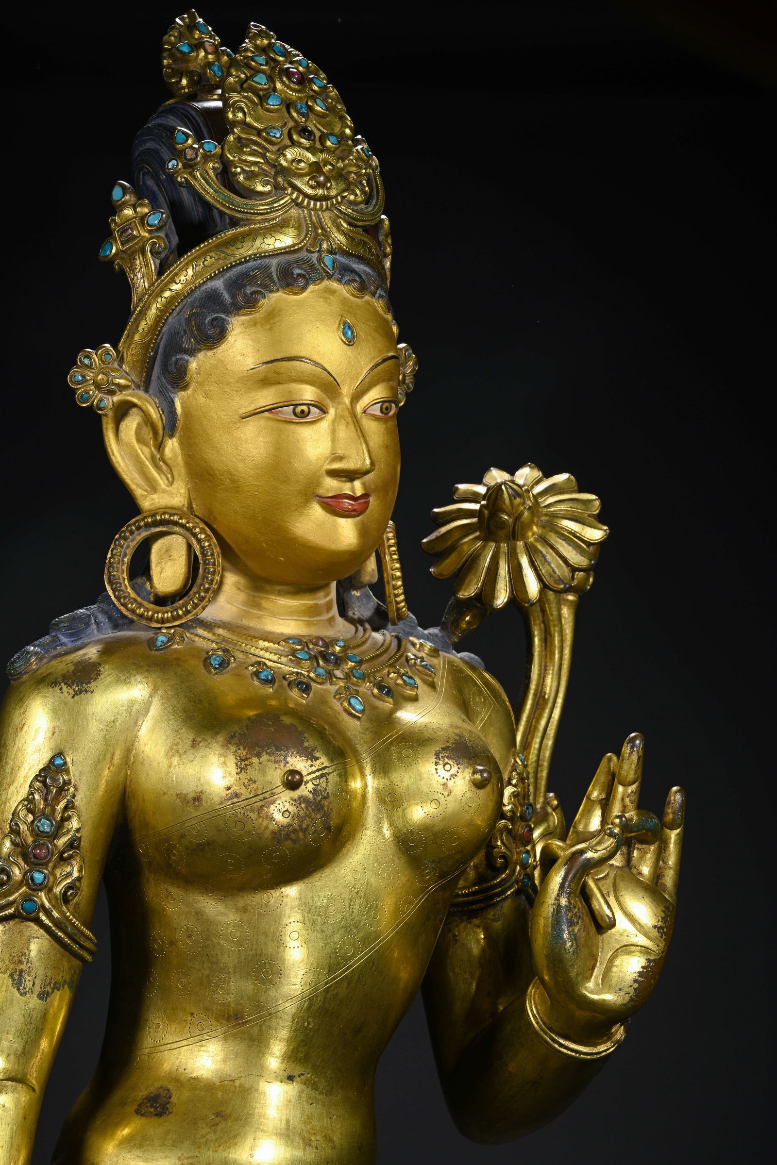 Gilt Bronze Buddha Statue - 14