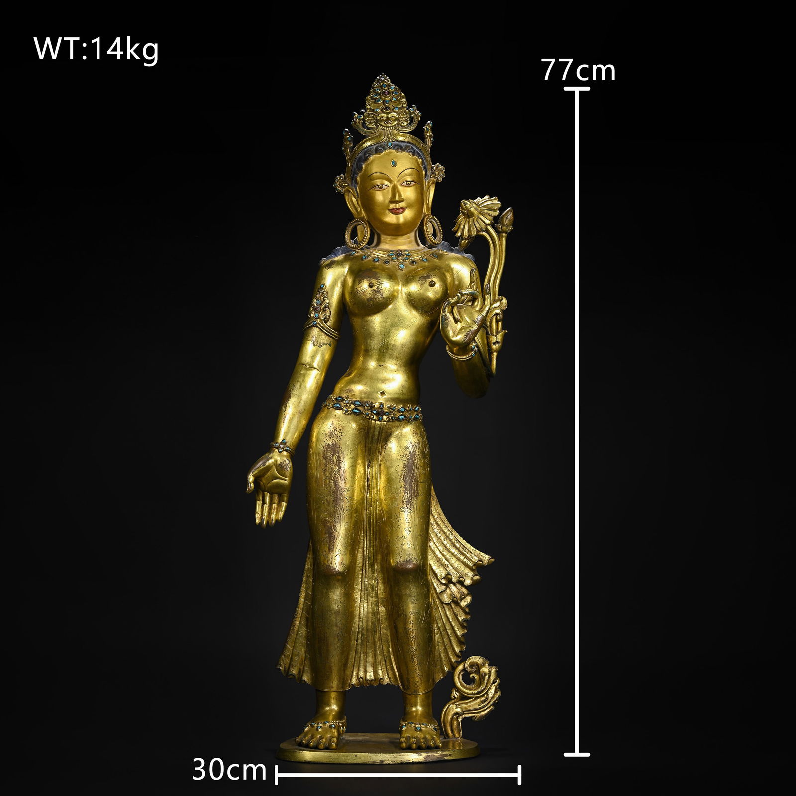 Gilt Bronze Buddha Statue (1 of 18)