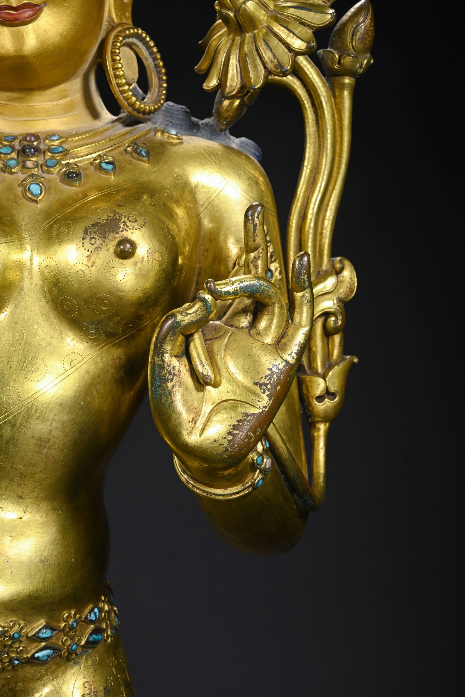 Gilt Bronze Buddha Statue - 4