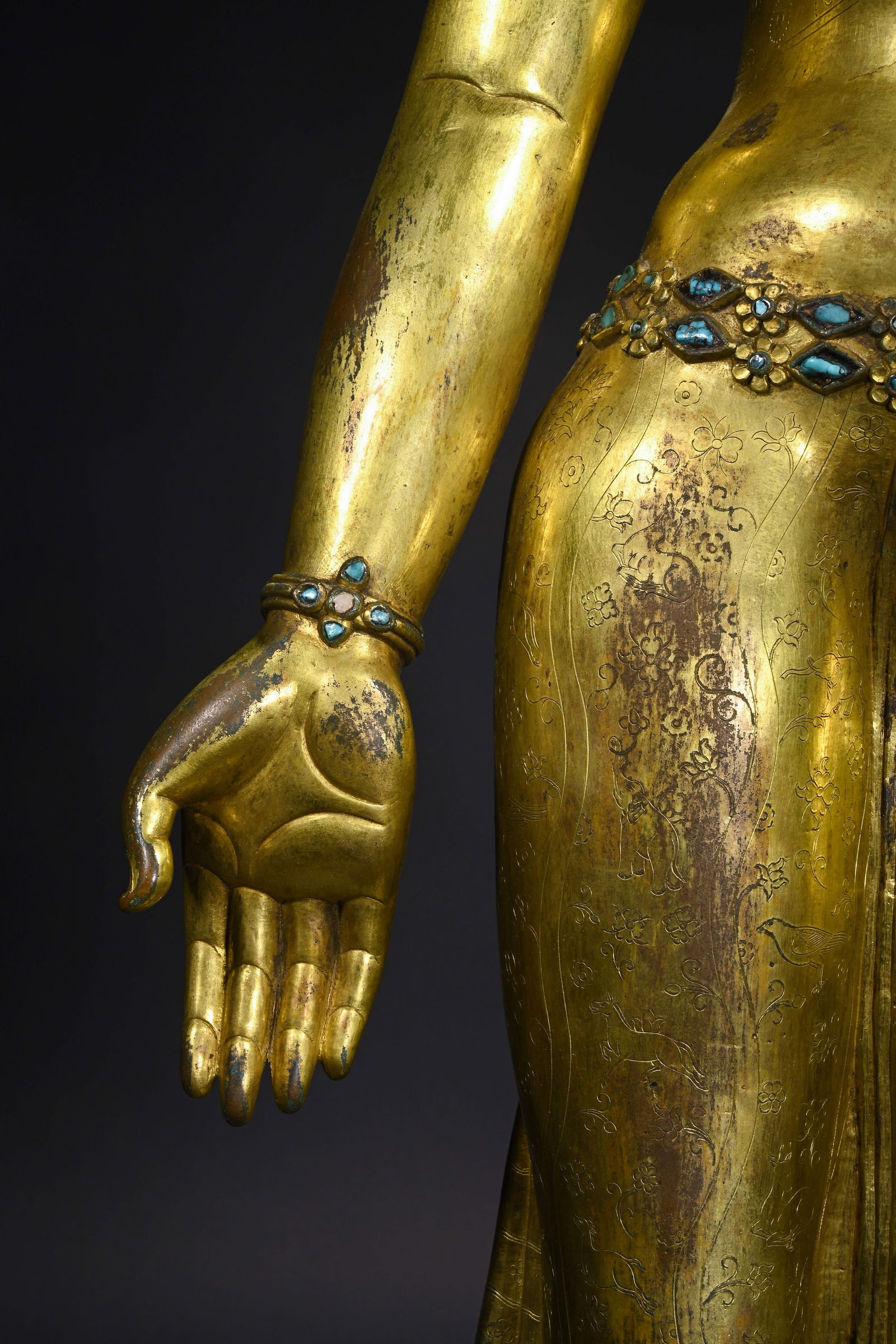 Gilt Bronze Buddha Statue - 5