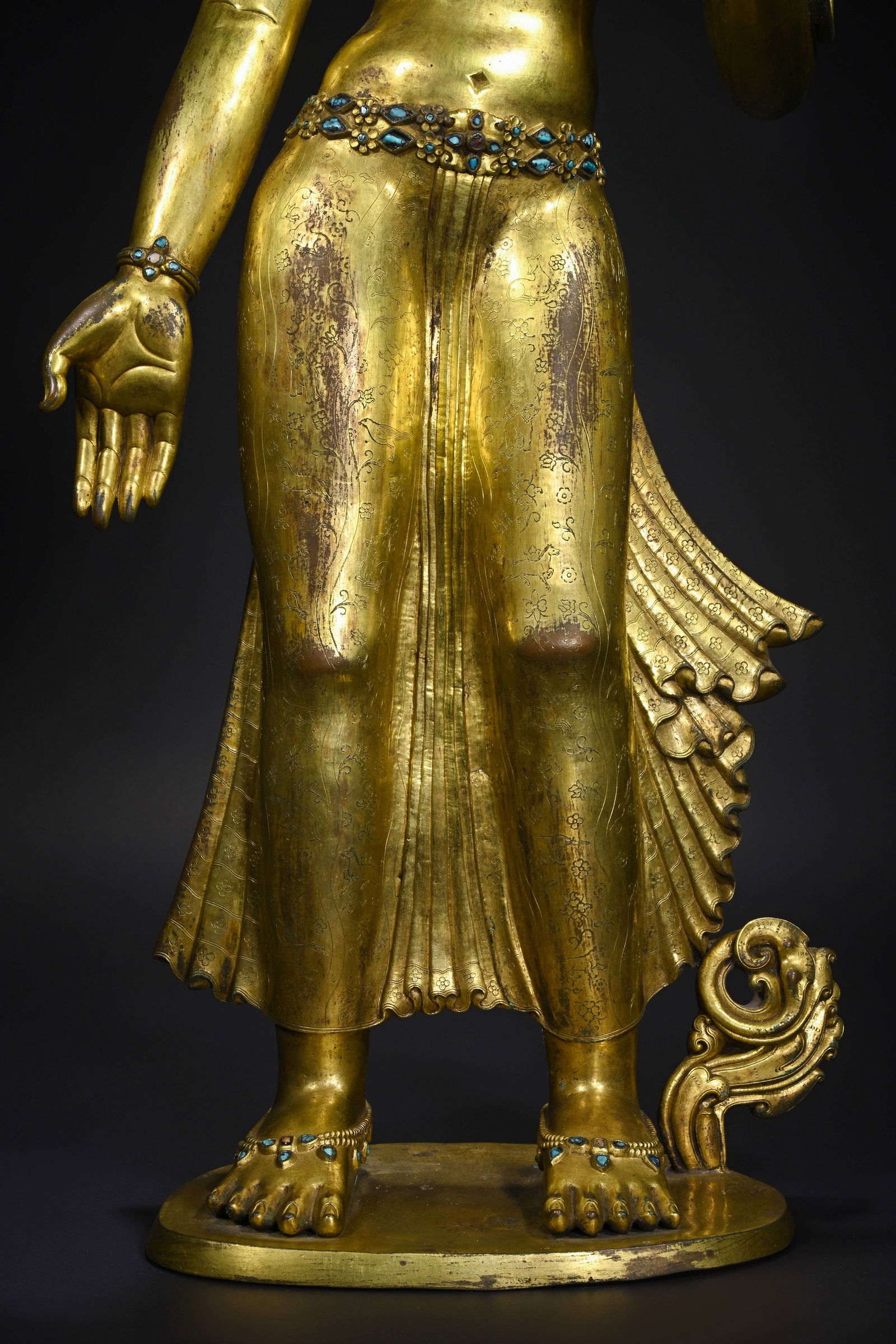 Gilt Bronze Buddha Statue - 7