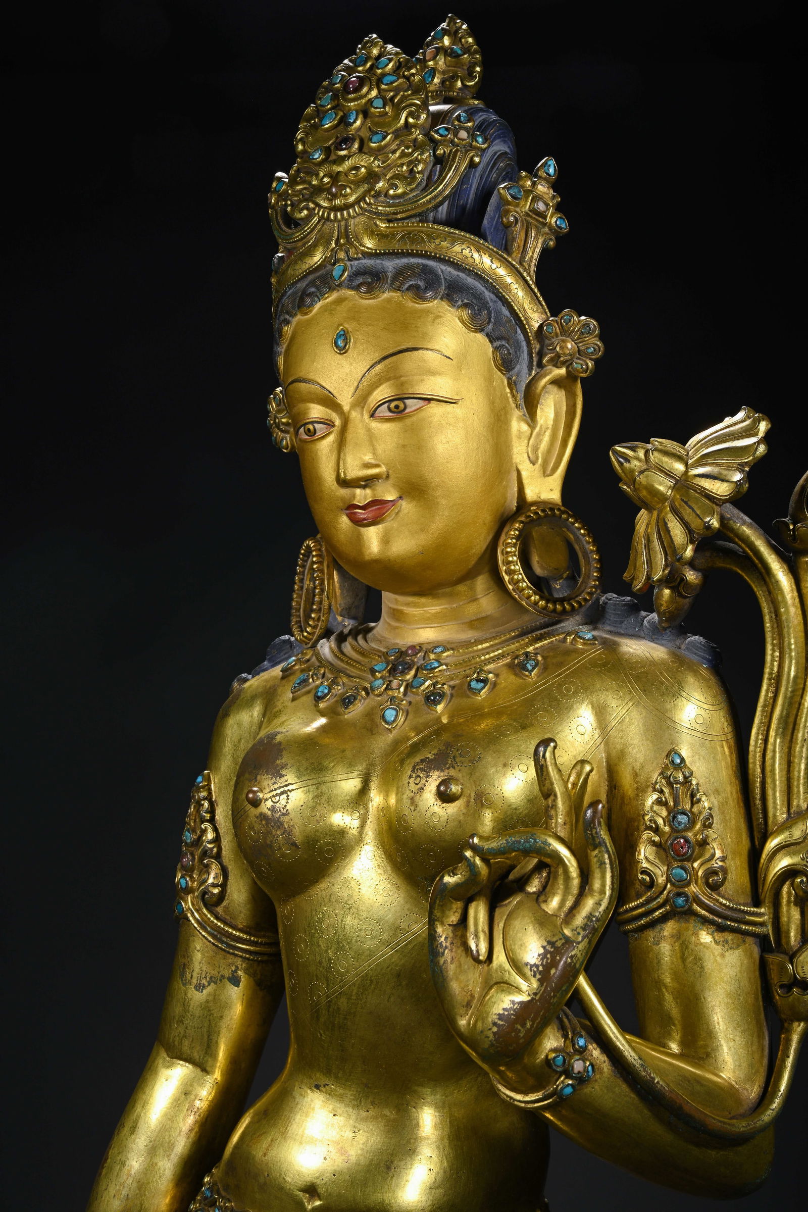 Gilt Bronze Buddha Statue - 9