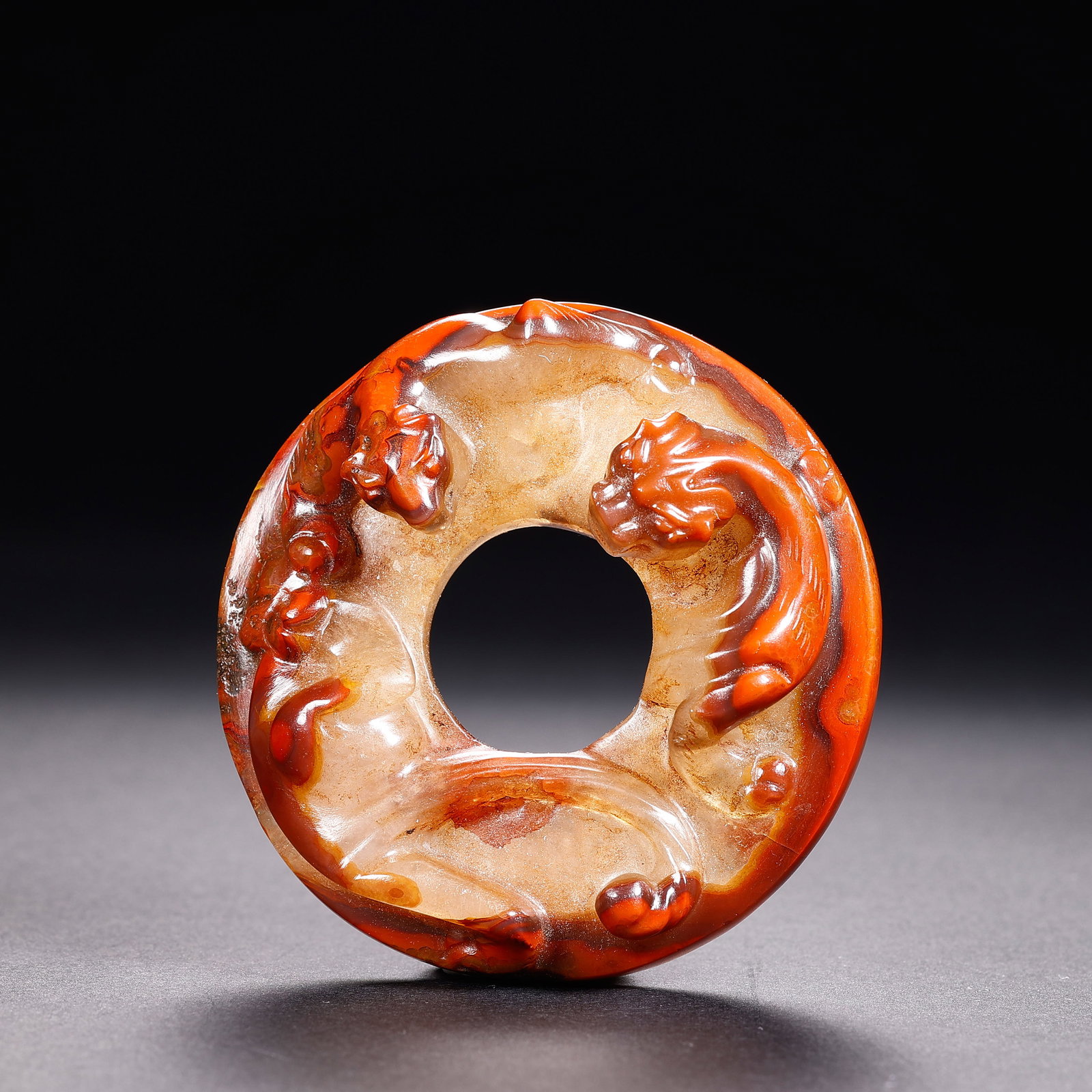 Warring States Red Agate Bi Disc (1 of 7)