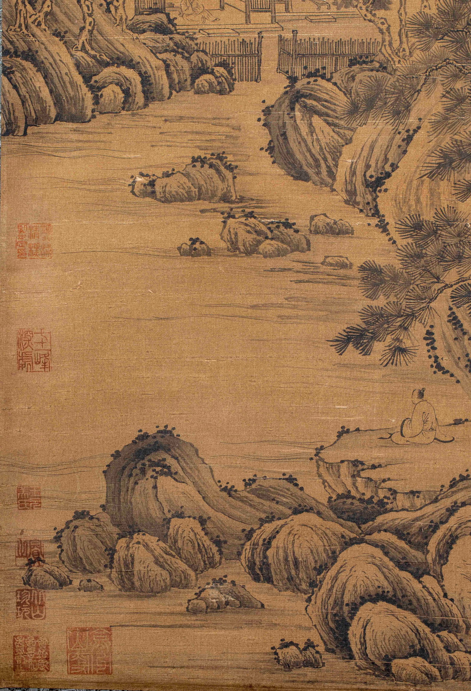 Ju Ran Landscape Hanging Scroll - 10