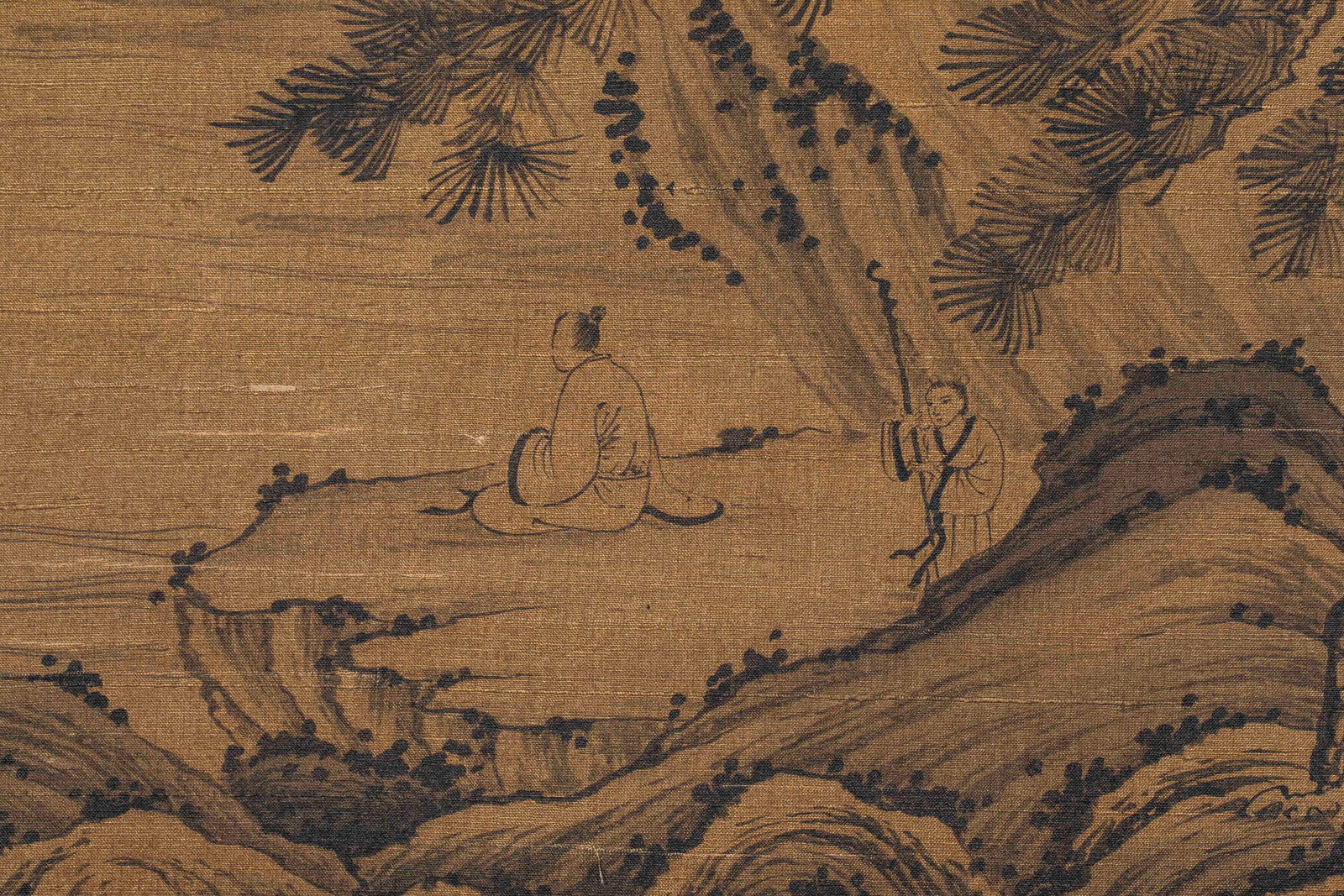 Ju Ran Landscape Hanging Scroll - 11