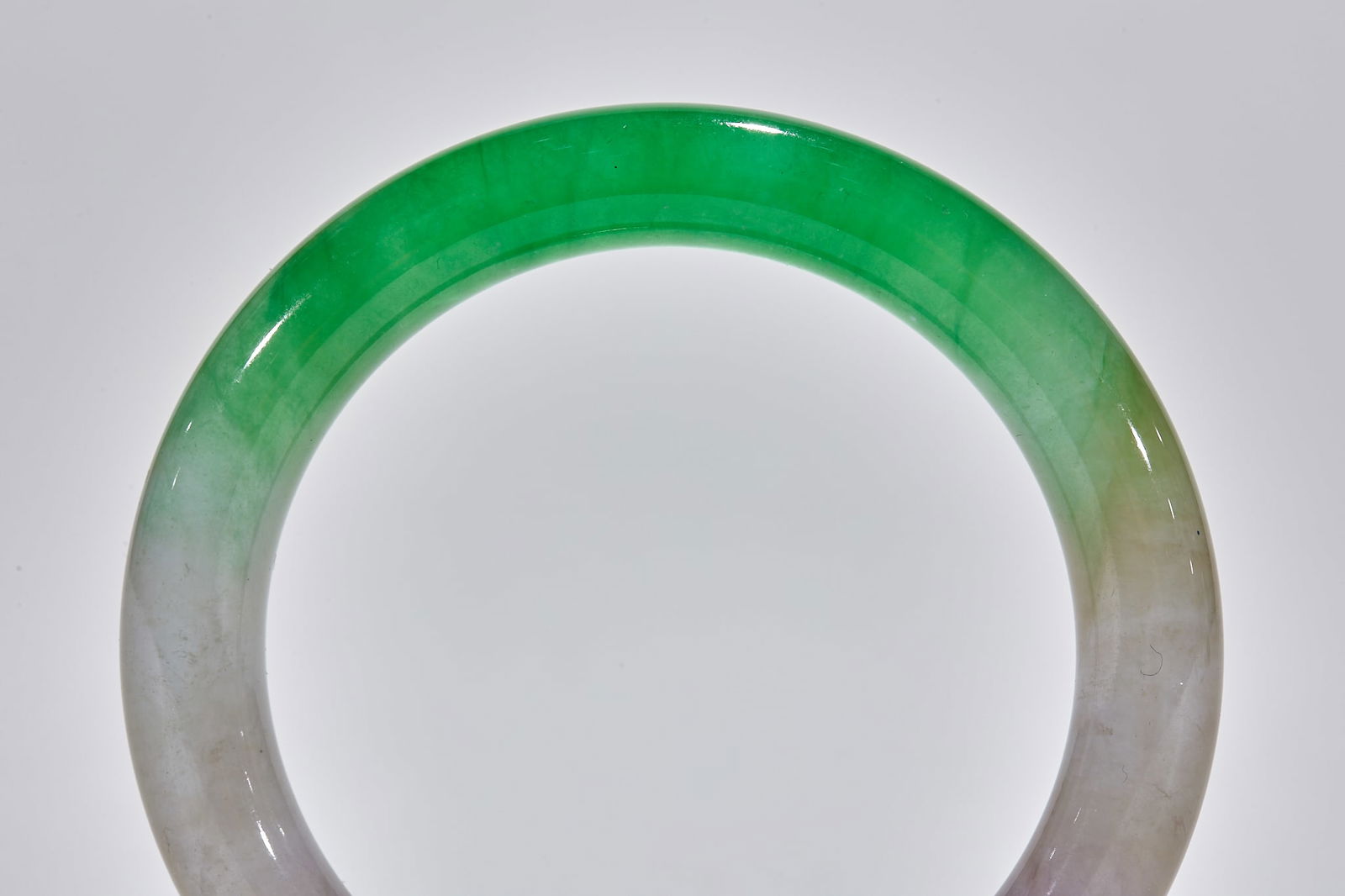 Three-Color Jadeite Bangle - 2