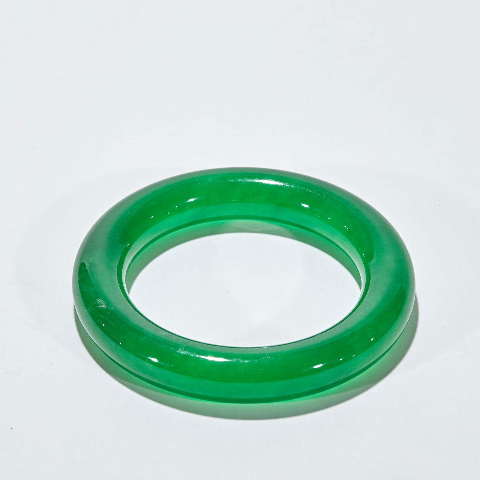 Qing Dynasty Jadeite Bangle - 7