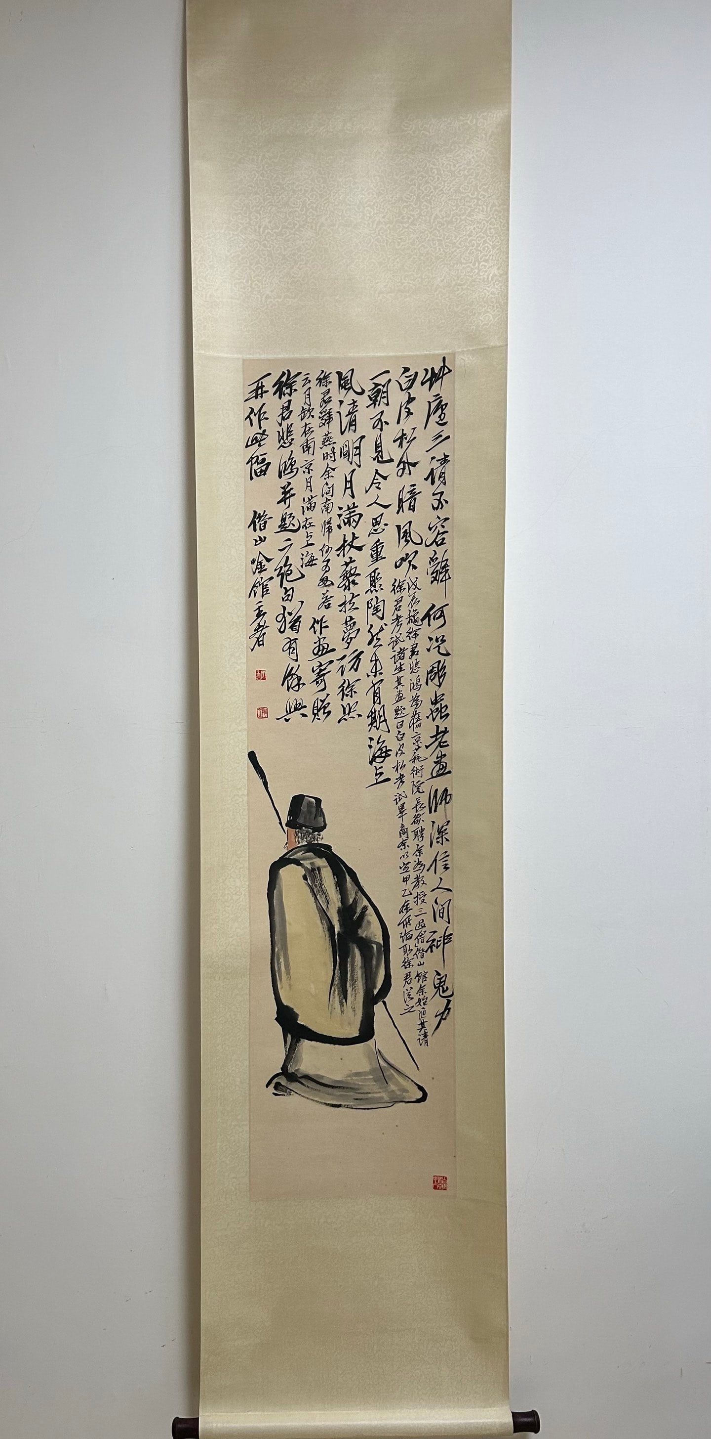Qi Baishi Figural Hanging Scroll on Paper (1 of 10)