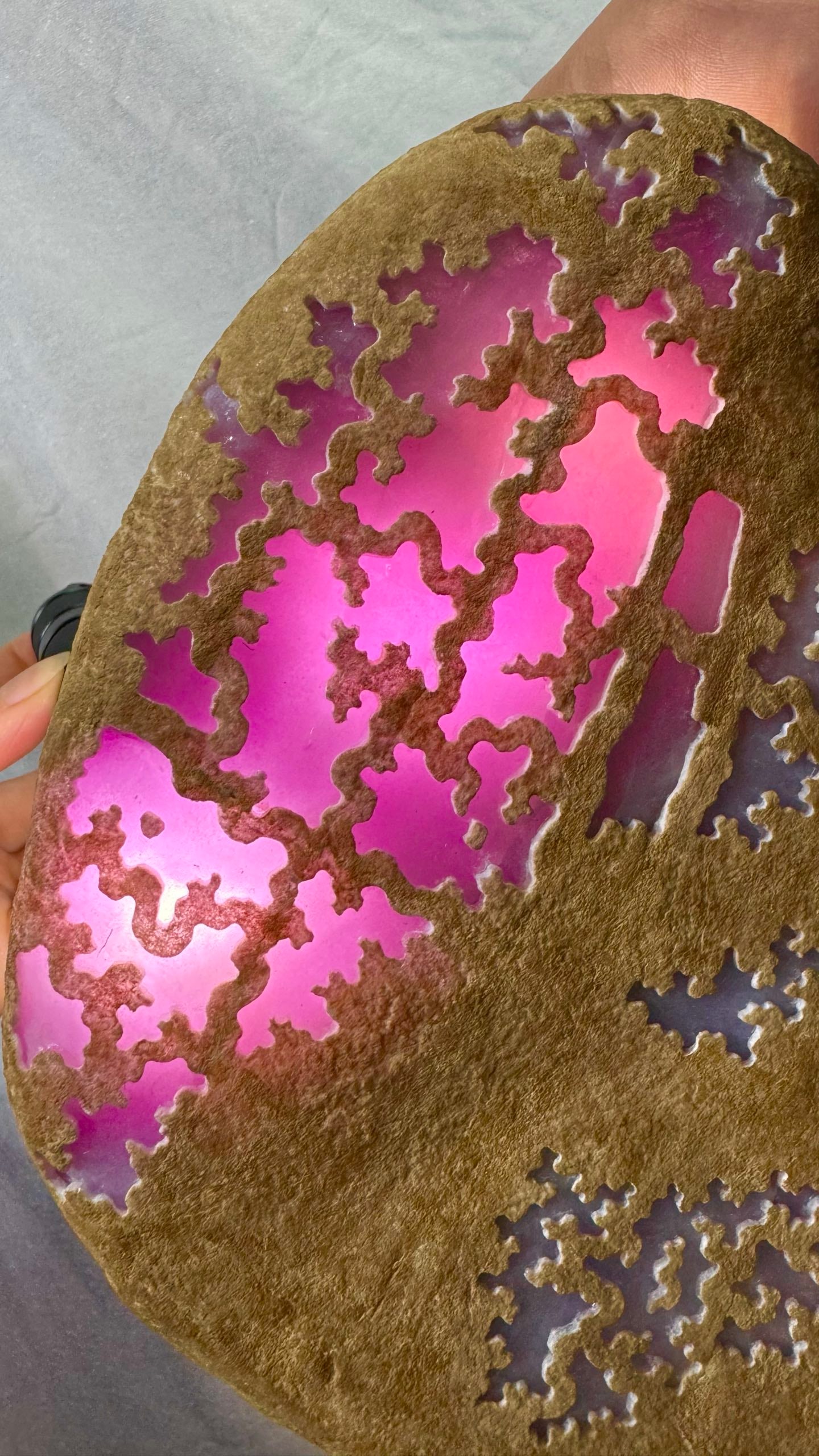 High Ice Violet Jadeite Rough Stone - 3