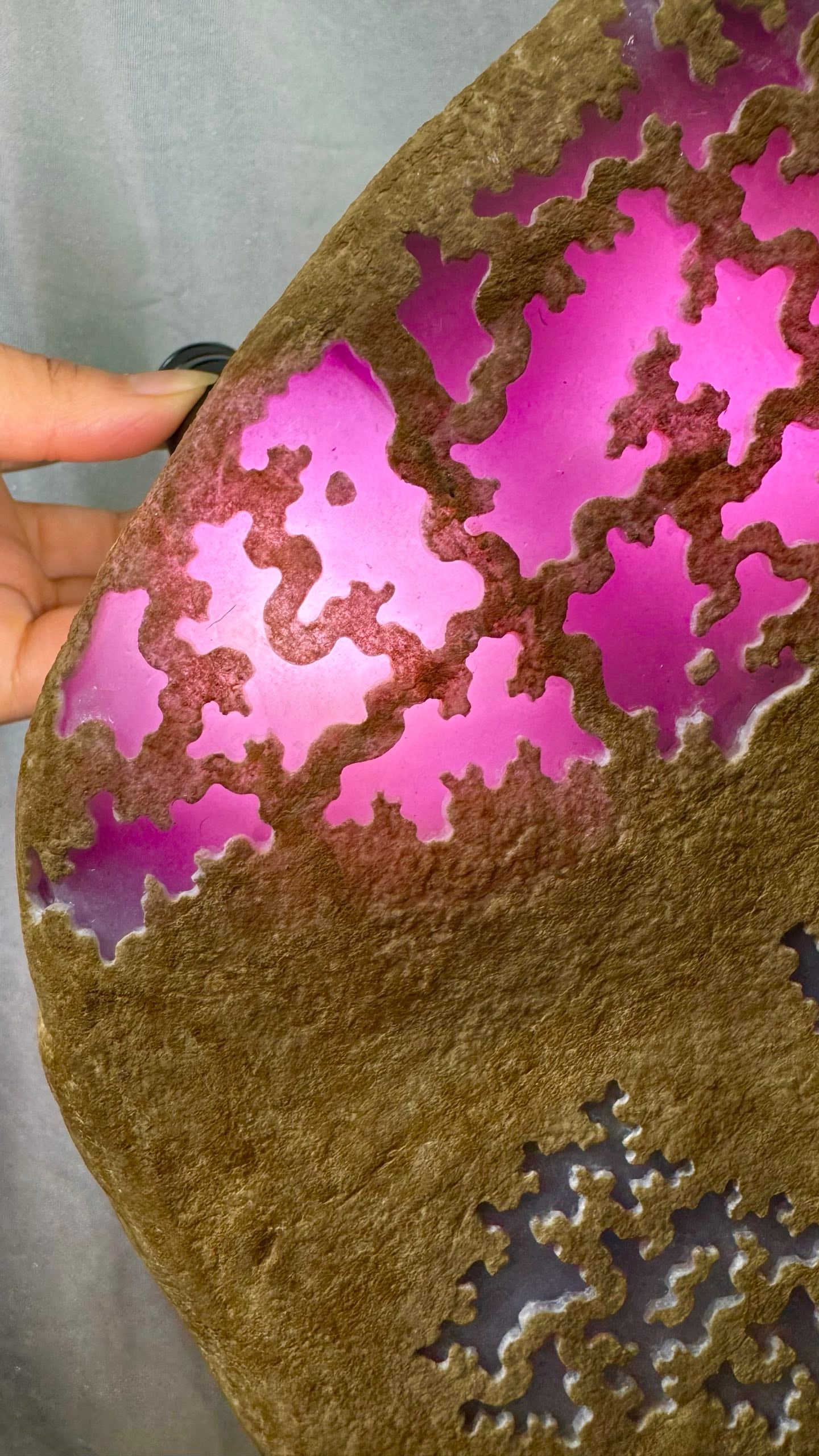 High Ice Violet Jadeite Rough Stone - 4