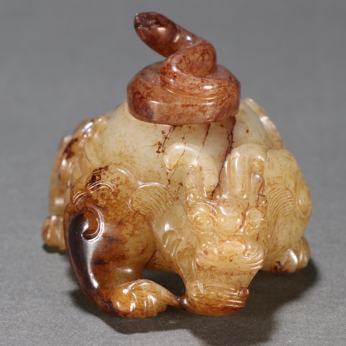 Hetian Jade Auspicious Beast Seal - 4