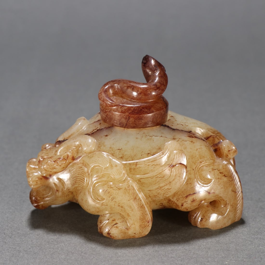 Hetian Jade Auspicious Beast Seal - 5