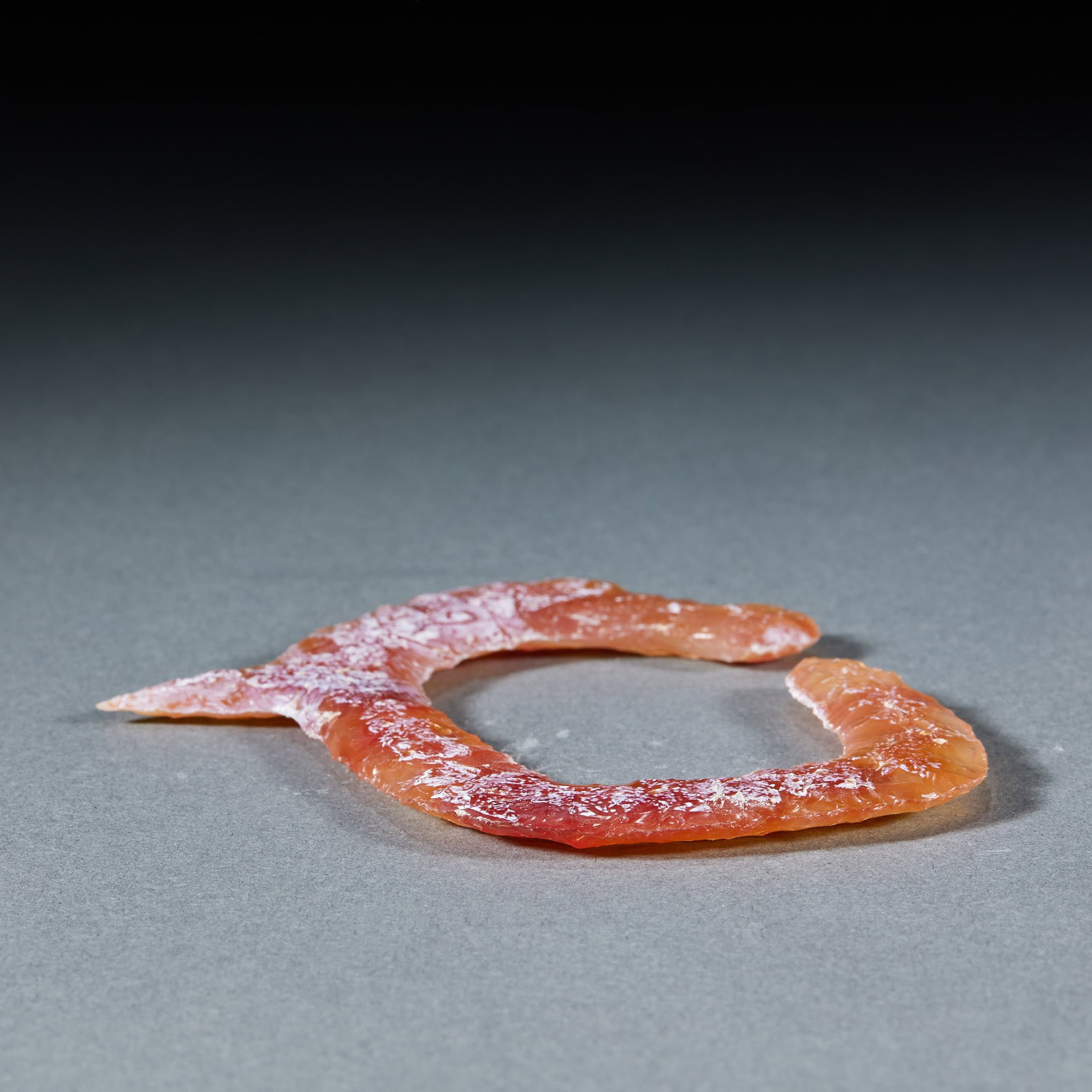 Agate Knapped C-Shaped Dragon - 6