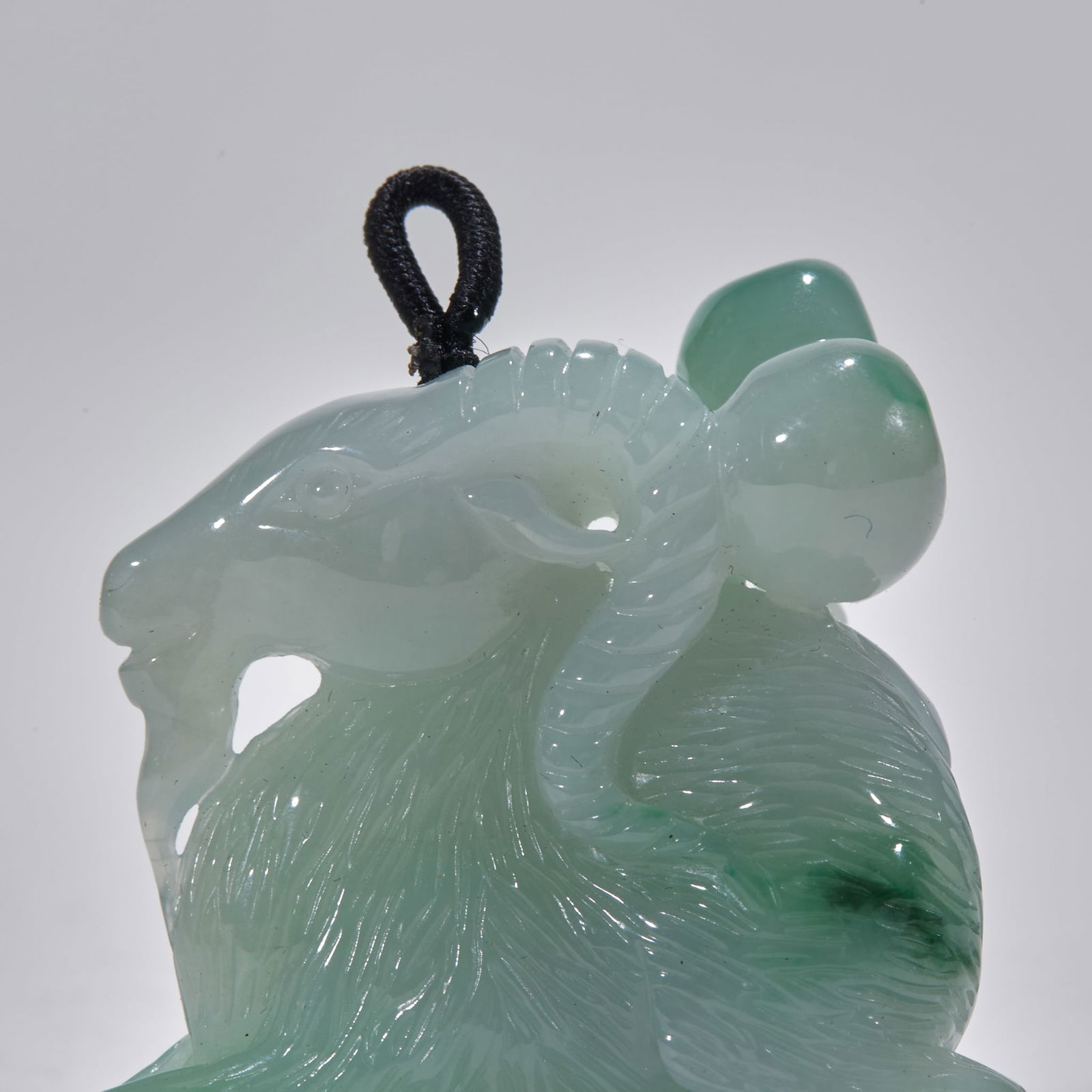 Jadeite Ram Ornament - 2