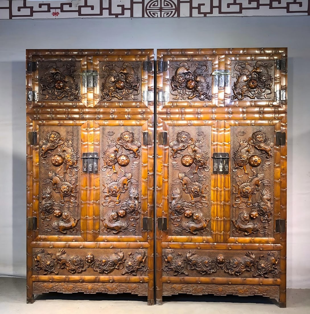 Pair of Top?grade Huanghuali Cabinets (1 of 8)