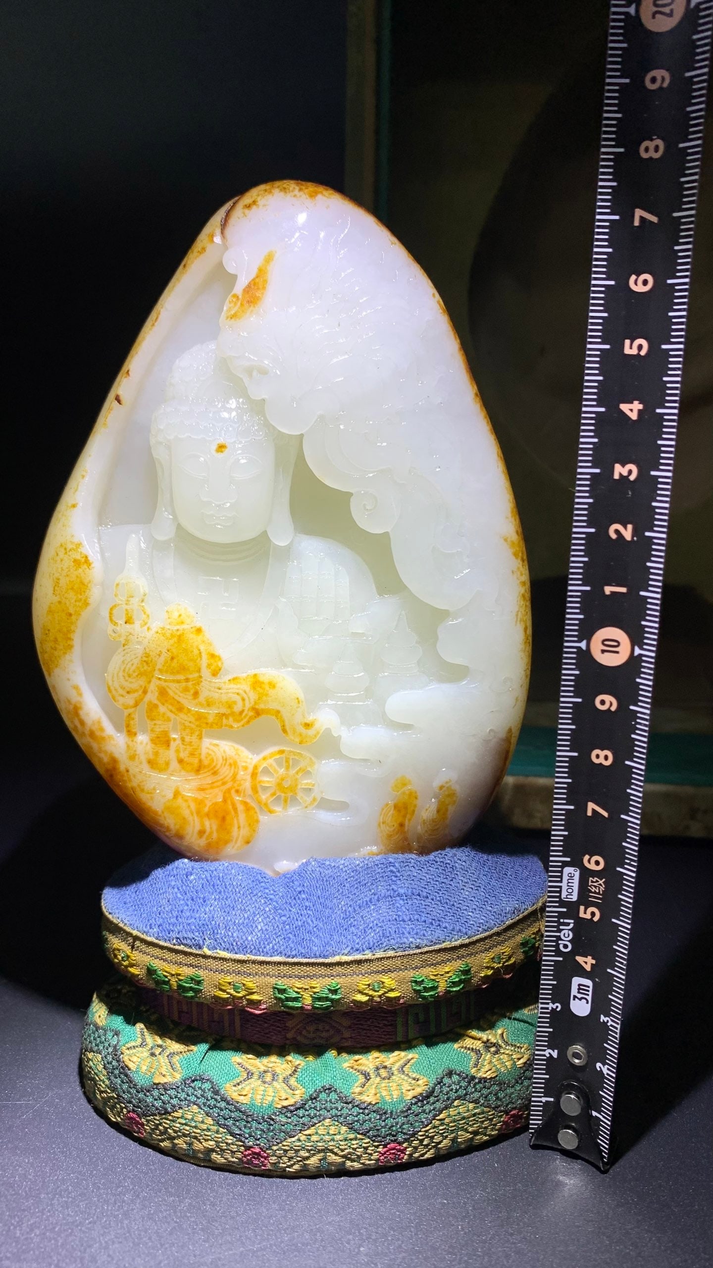 Hetian Jade Buddha Statue - 5