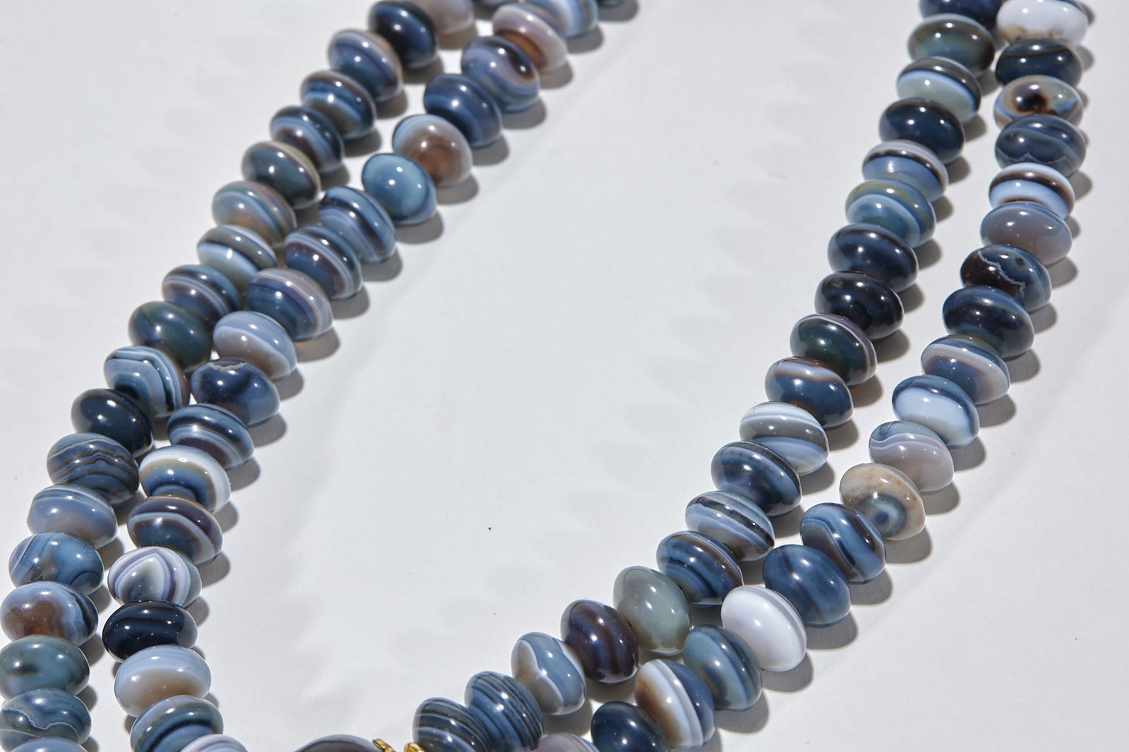 String Agate Abacus Bead Necklace - 3