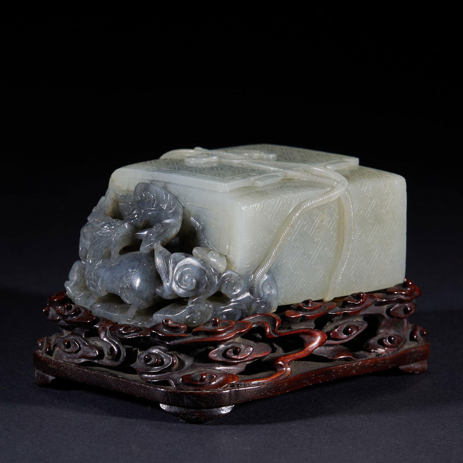 Hetian Jade Paperweight of Blessings from Heaven (1 of 6)