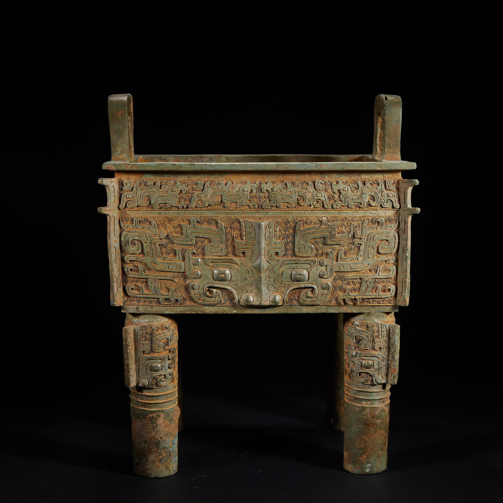 Pre-Ming Bronze Square Tripod (1 of 7)