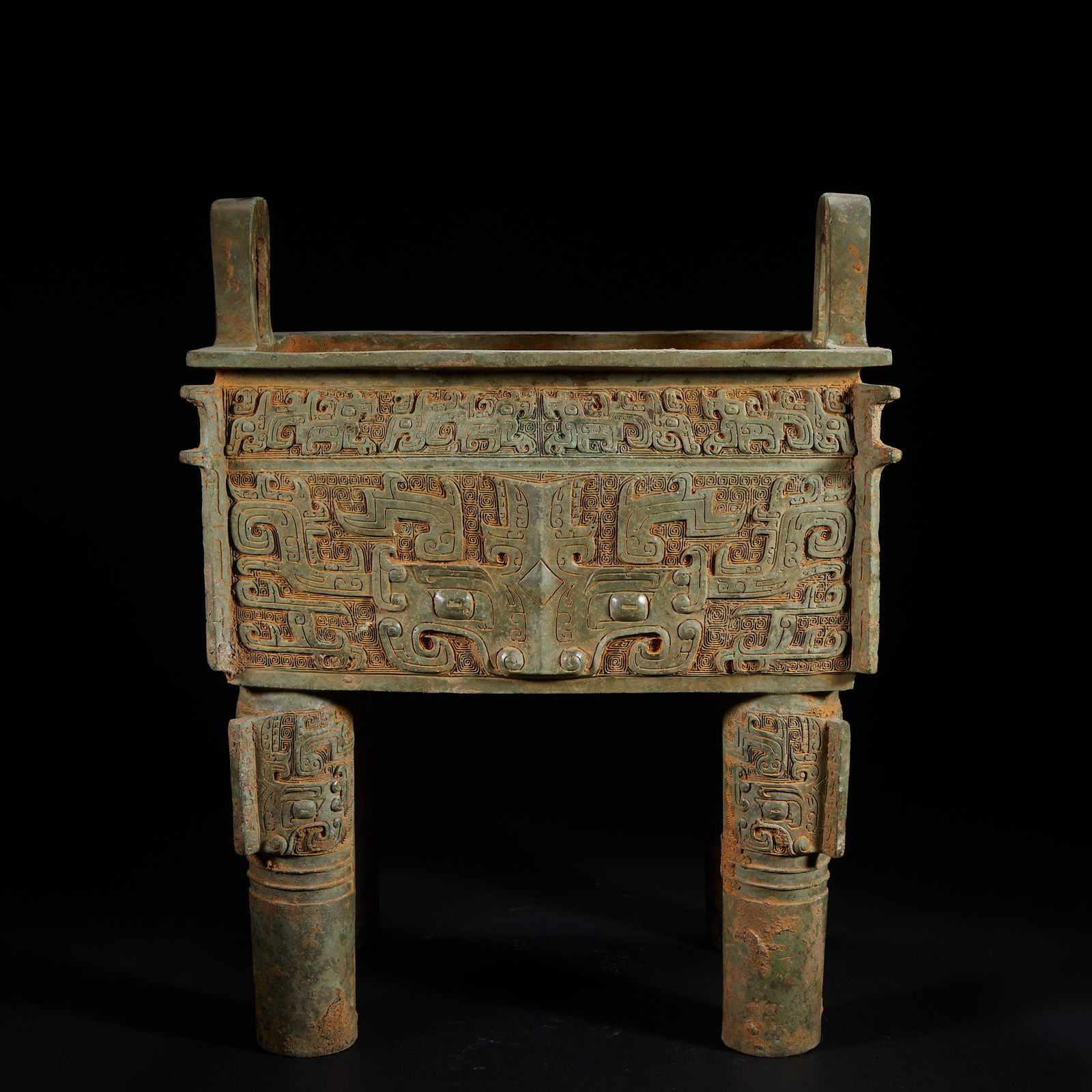 Pre-Ming Bronze Square Tripod - 5