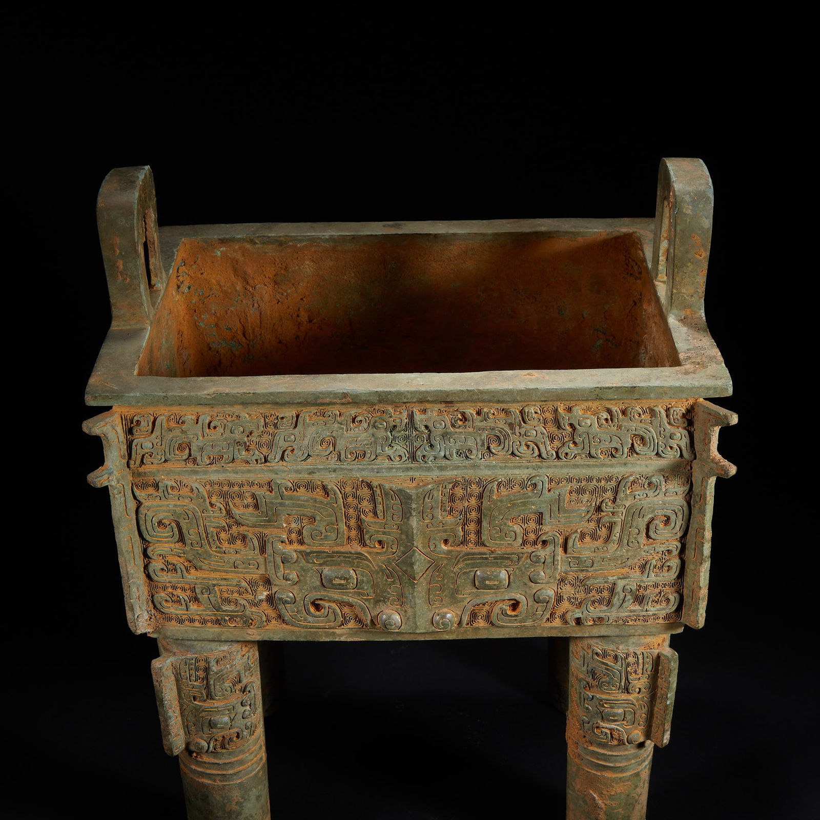 Pre-Ming Bronze Square Tripod - 6