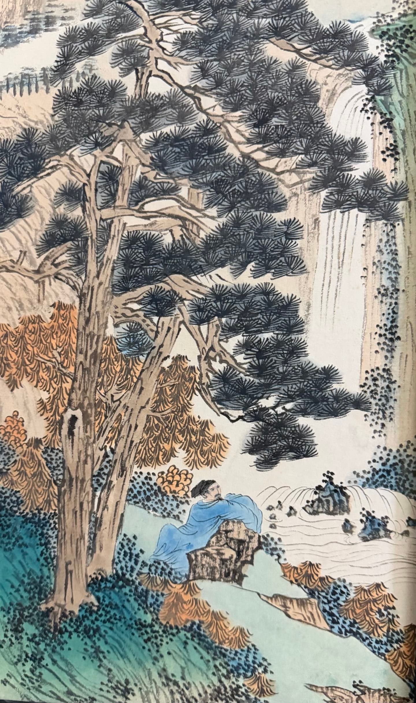 Four-Panel Landscape Screen by Pu Ru - 13