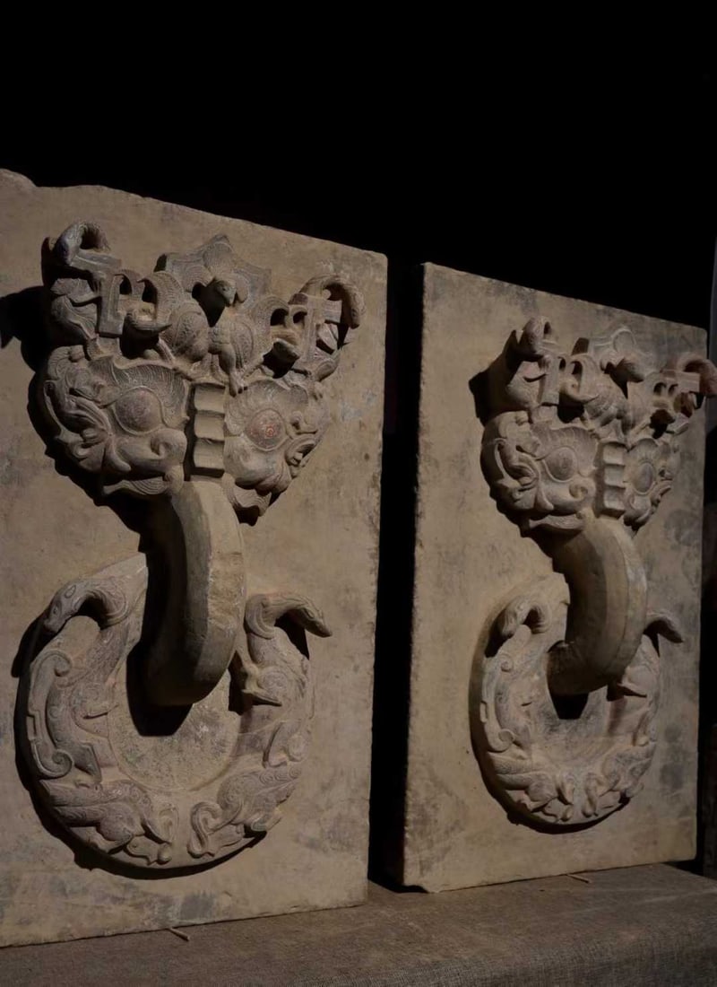 Han Dynasty Bluestone Door Ring Base - 6