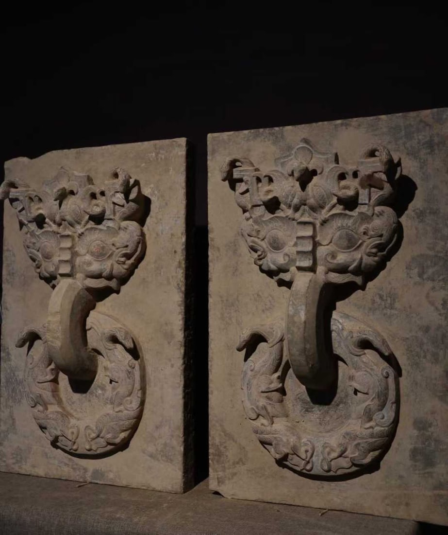 Han Dynasty Bluestone Door Ring Base - 8