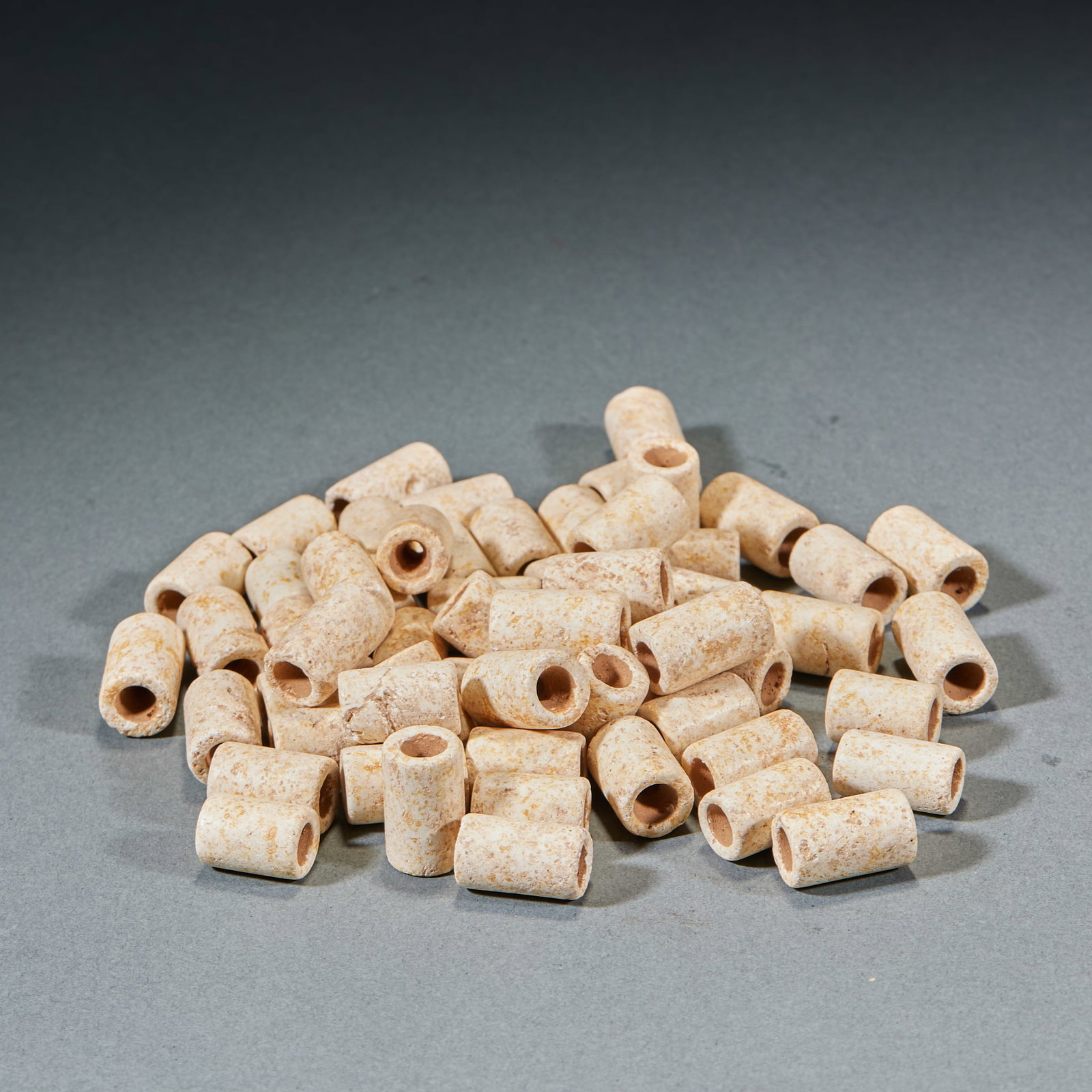 59 Chicken Bone White Jade Tubes (1 of 6)