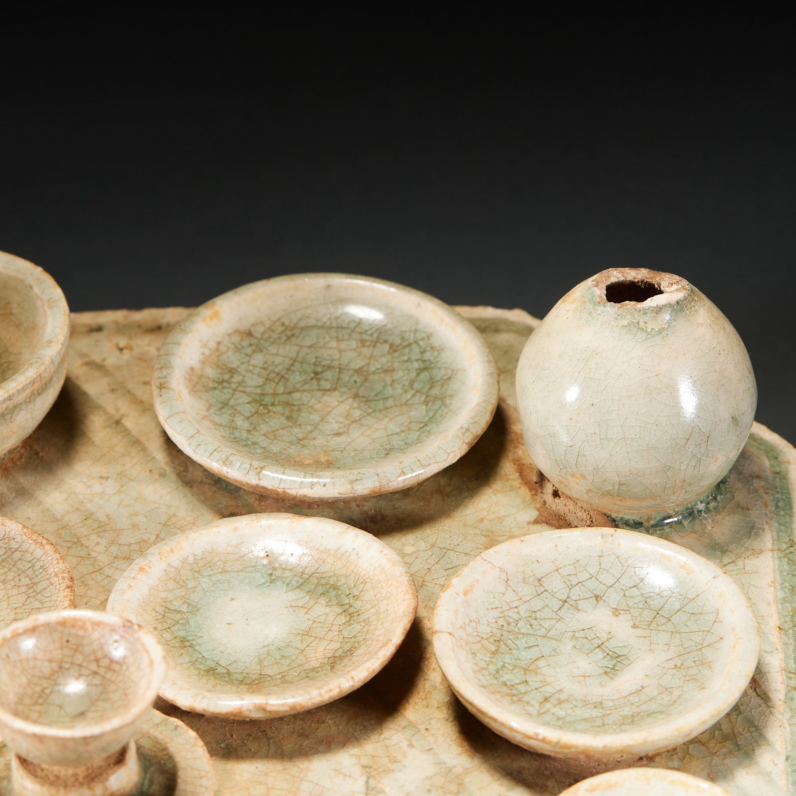 Celadon Porcelain Table, Tableware and Offering Table - 6