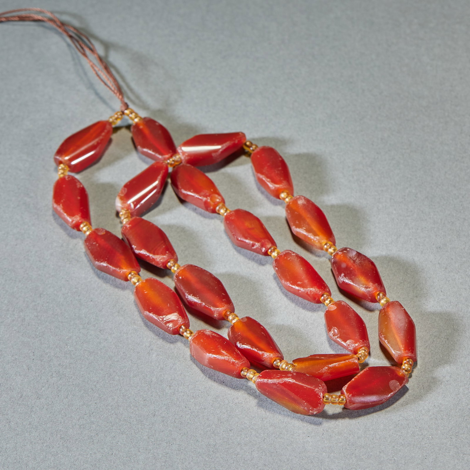 Multi-faceted agate bead string - 5