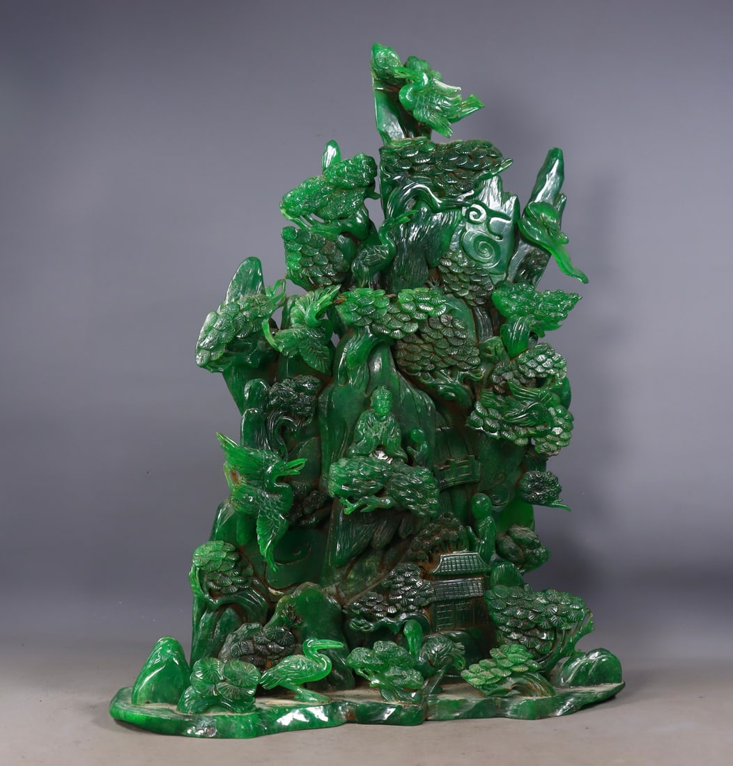Jadeite Mountain Ornament - 4