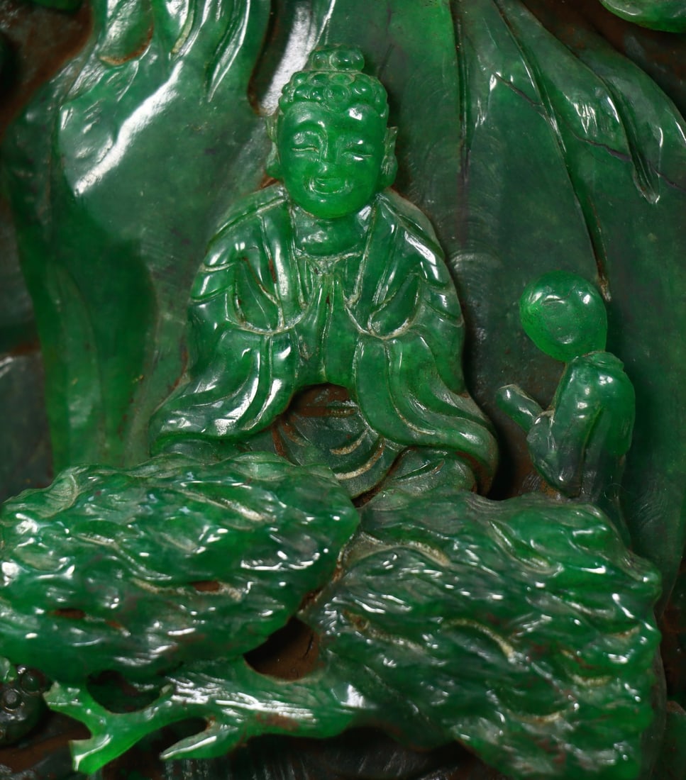 Jadeite Mountain Ornament - 8