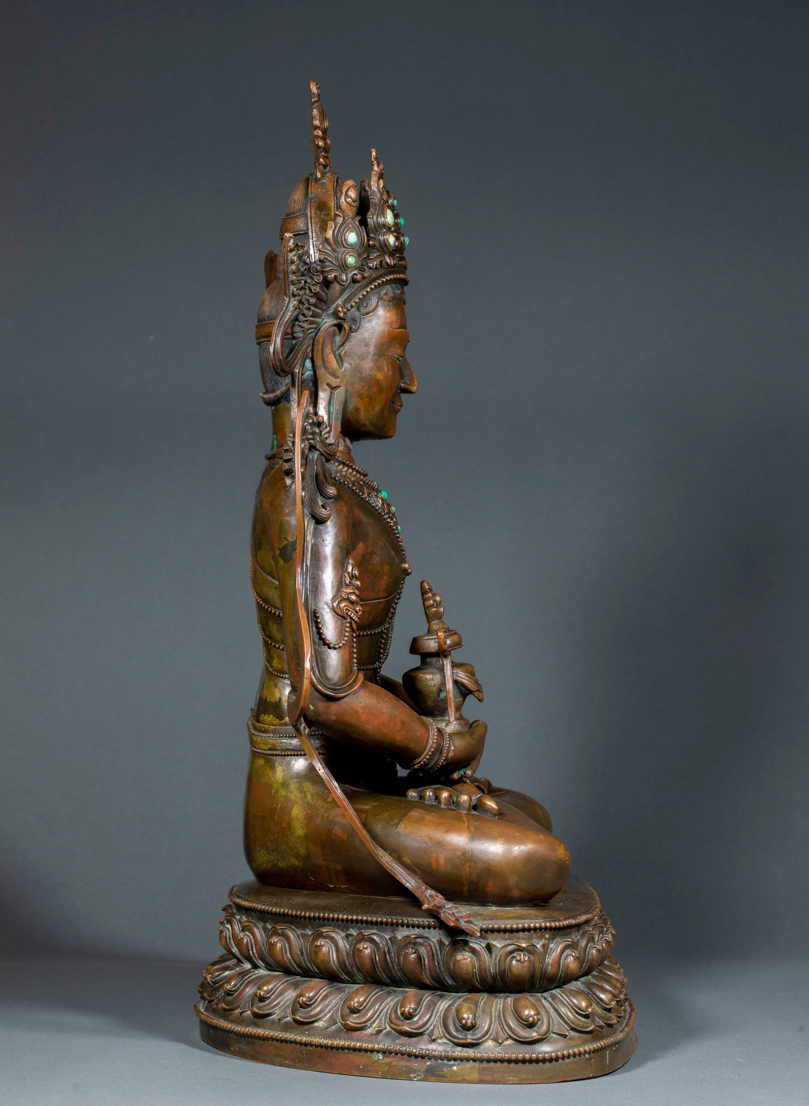 Alloy Copper Longevity Buddha Statue - 10