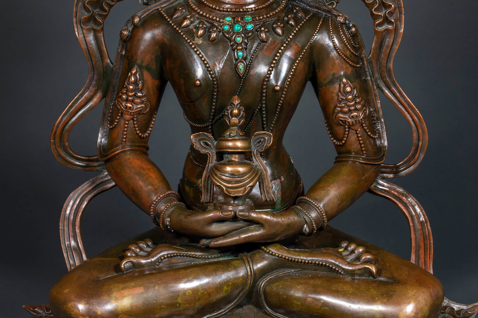 Alloy Copper Longevity Buddha Statue - 3