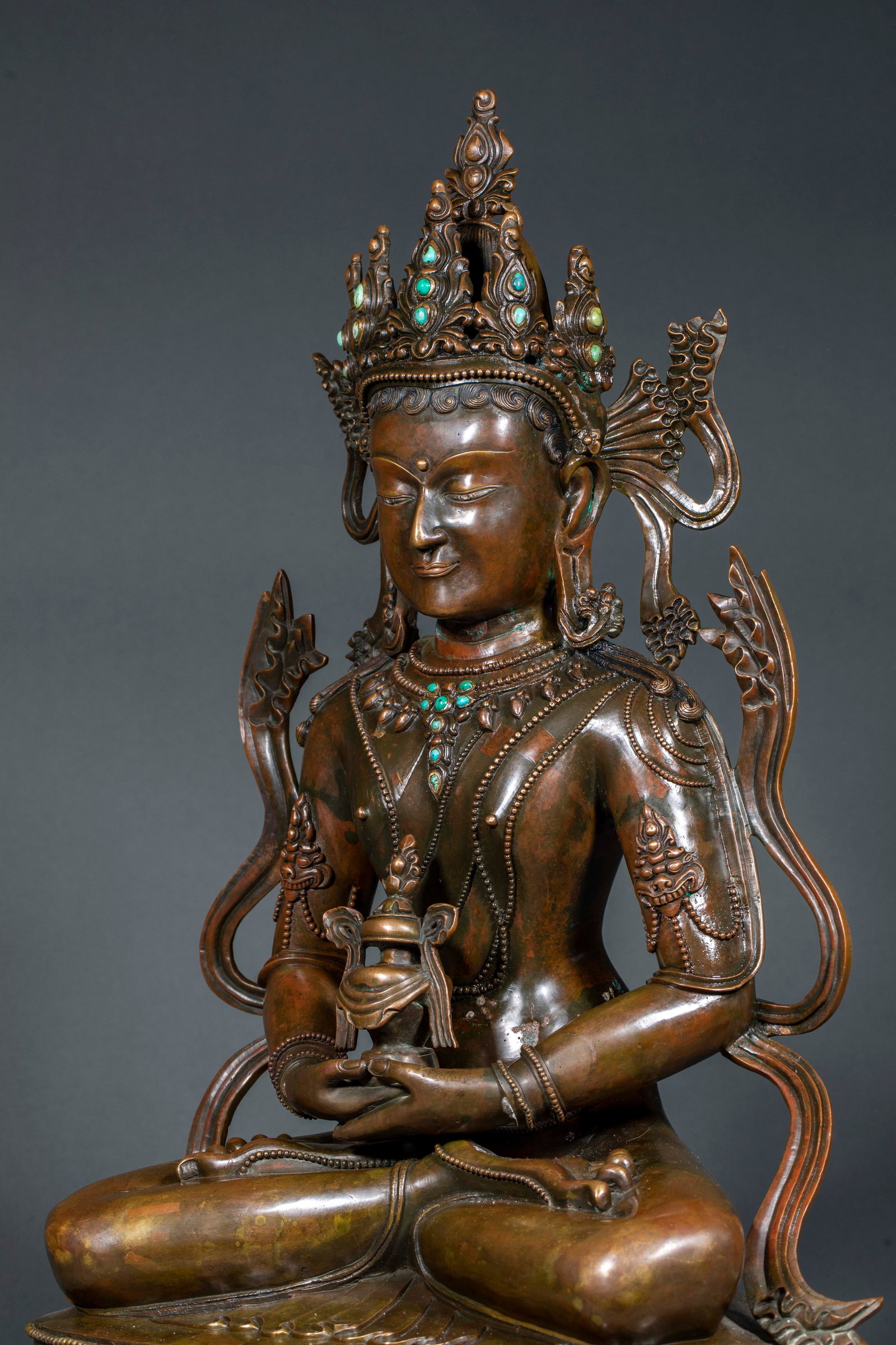 Alloy Copper Longevity Buddha Statue - 7