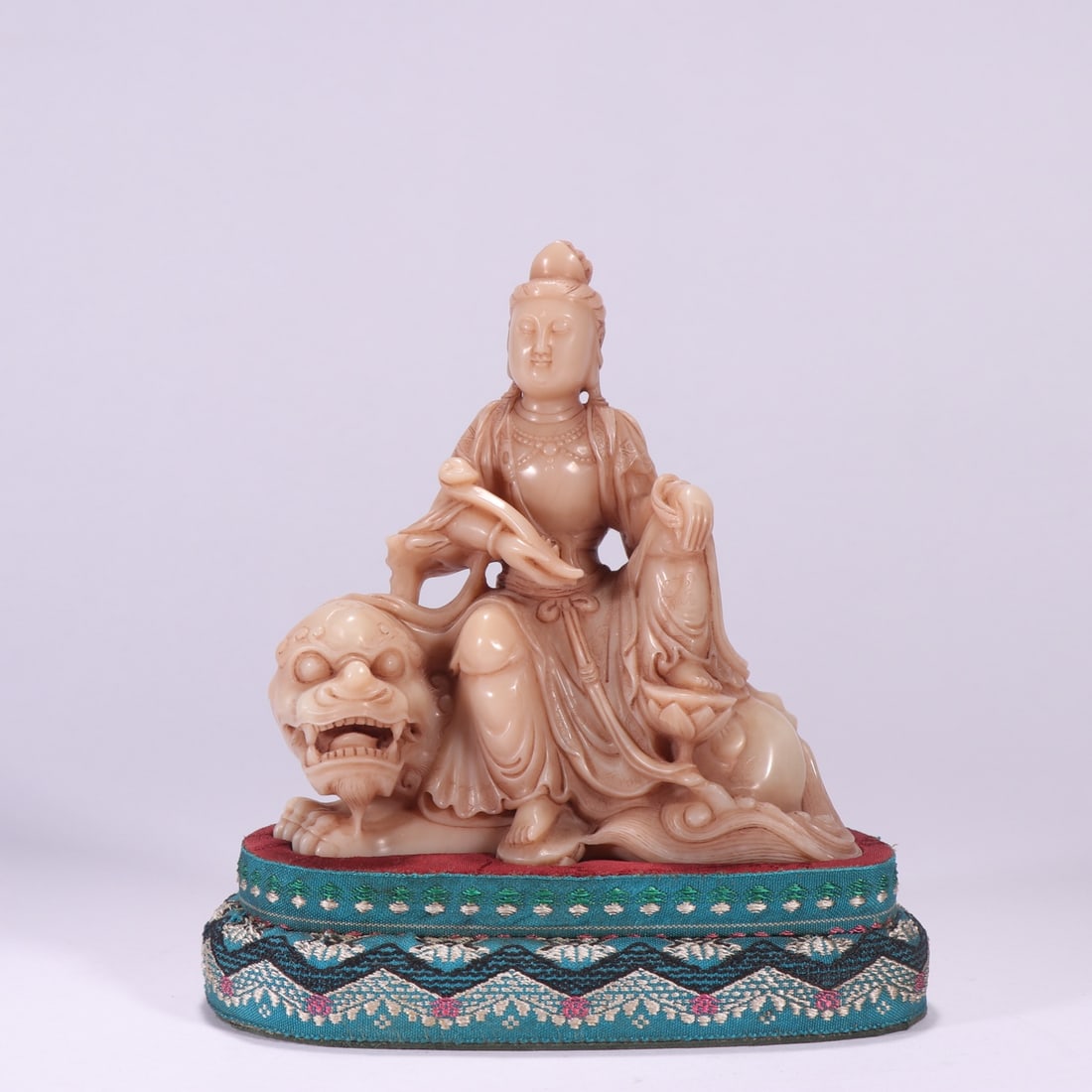 Rosa Quartz Manjushri Bodhisattva, Qing Dynasty (1 of 9)