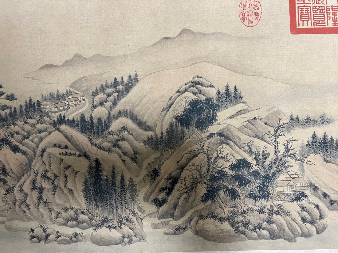 Landscape Long Scroll by Wang Hui - 4