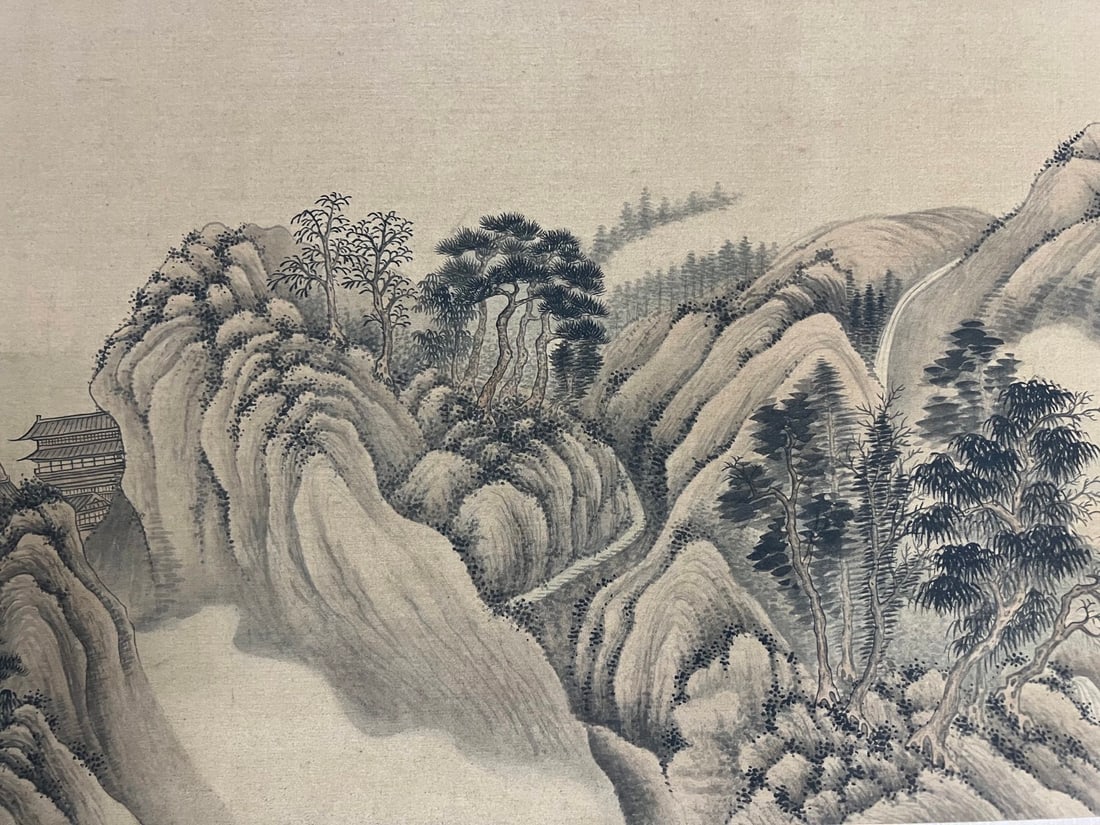 Landscape Long Scroll by Wang Hui - 9