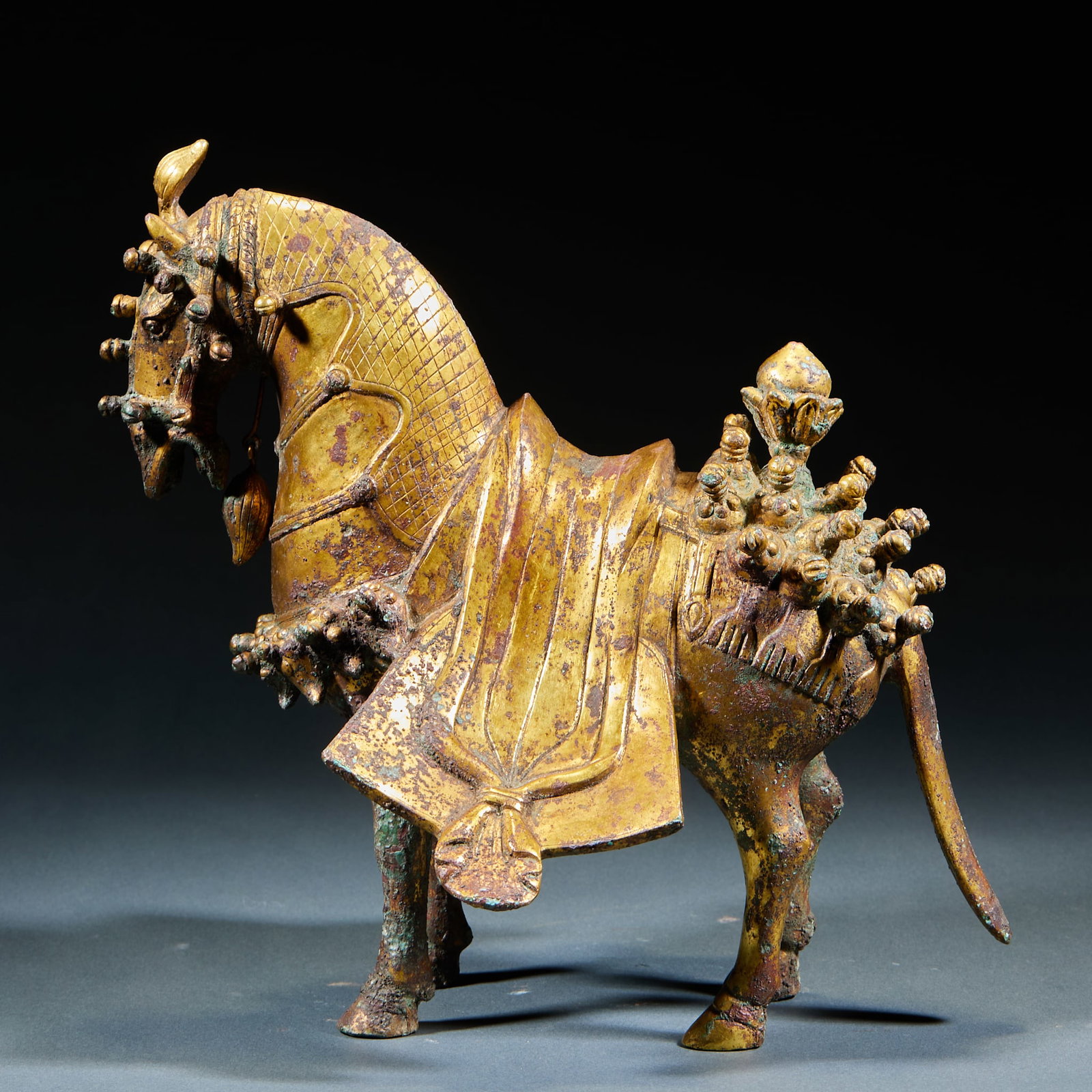 Gilt Bronze Steed - 3