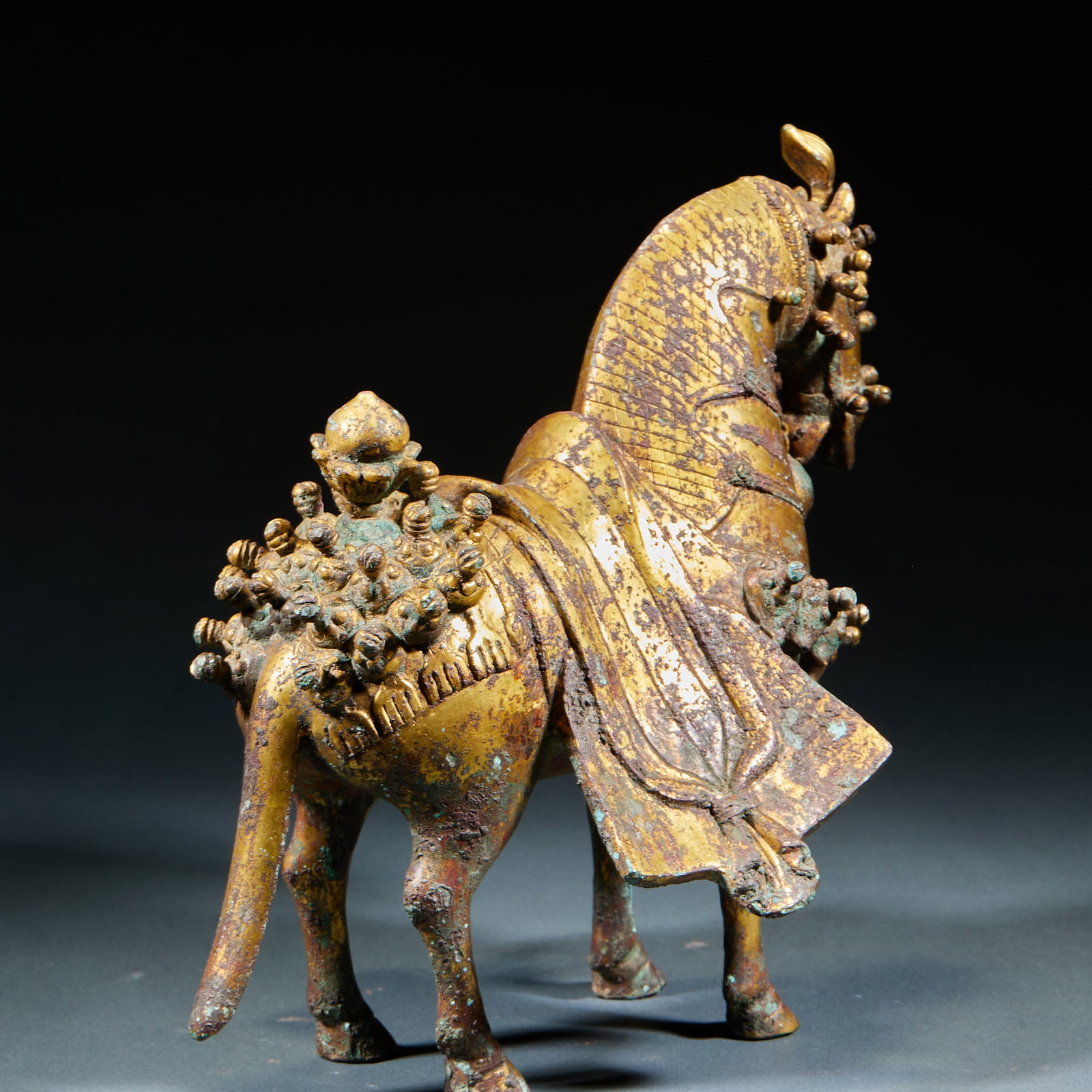 Gilt Bronze Steed - 5