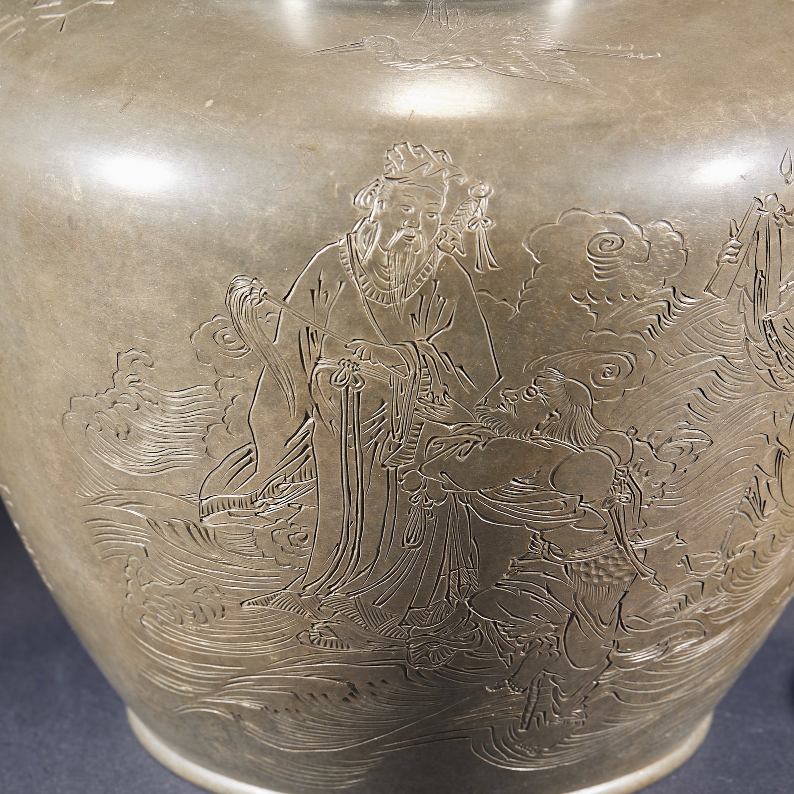 Tin Eight Immortals Tea Caddy - 10