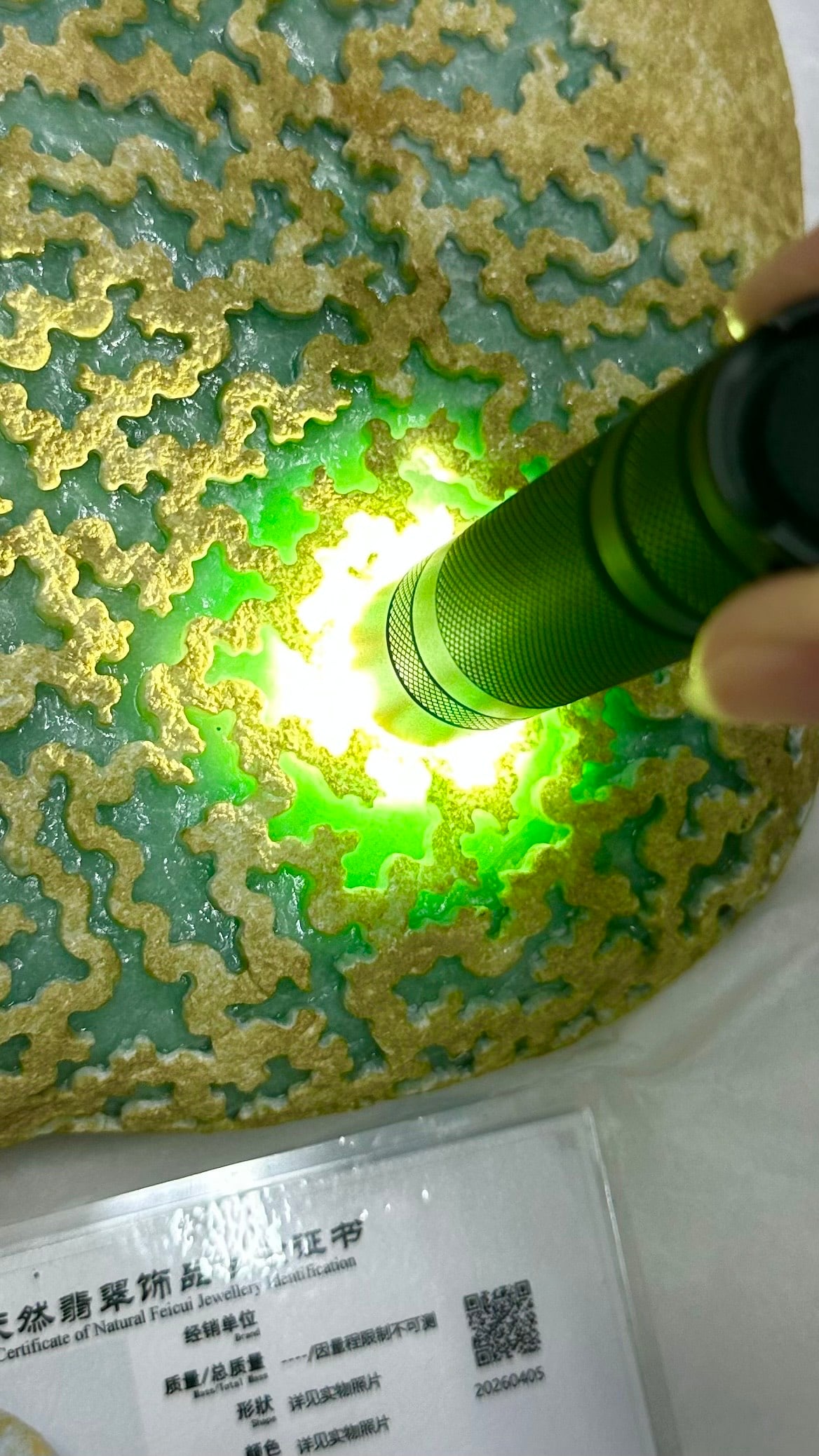 Ice Translucent Full Green Jadeite Rough Stone - 3