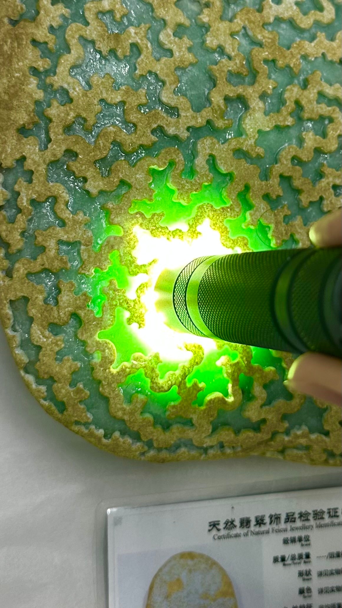 Ice Translucent Full Green Jadeite Rough Stone - 7
