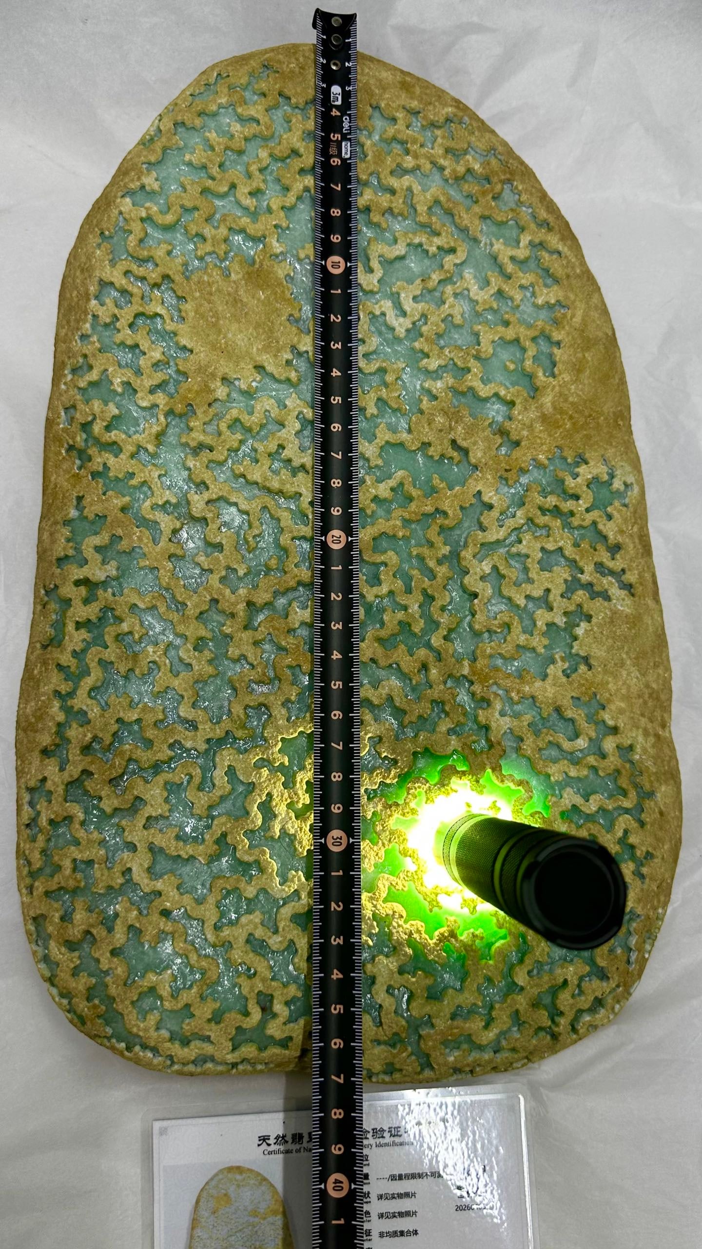 Ice Translucent Full Green Jadeite Rough Stone - 8