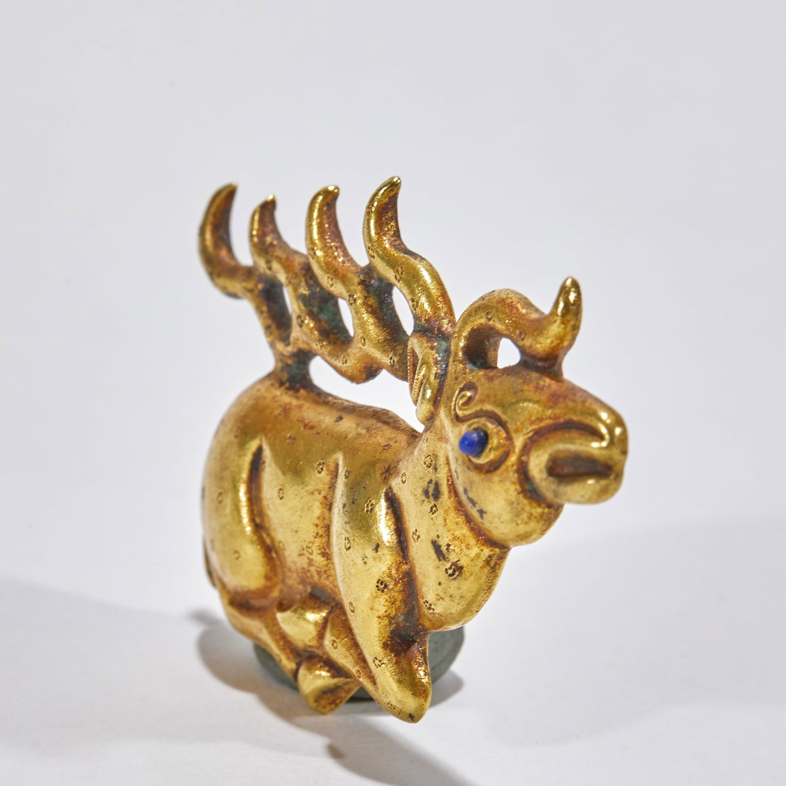 Gilt Silver Deer Pendant, A Pair - 3