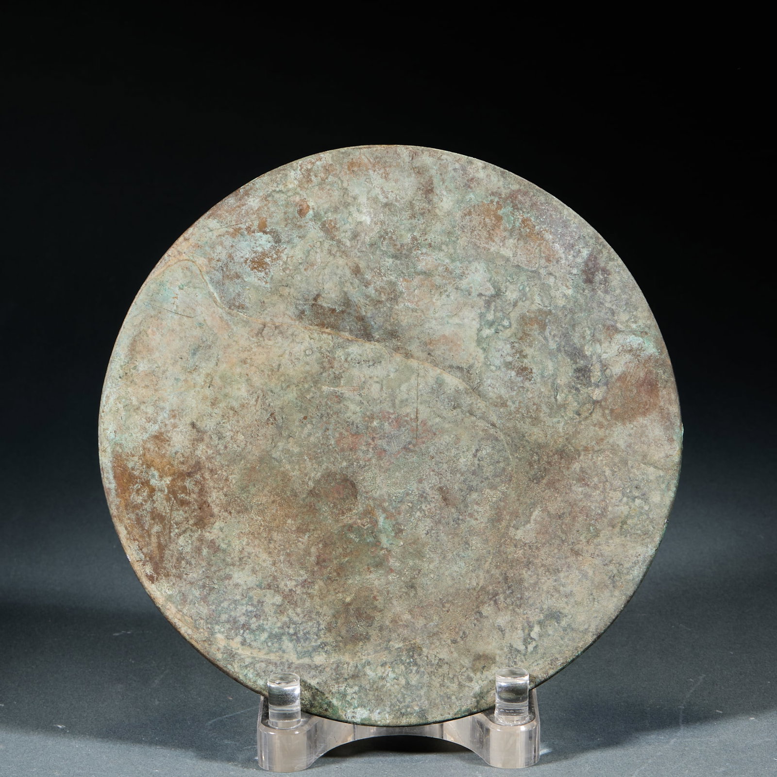 Double Fish Bronze Mirror with Original Box - 9