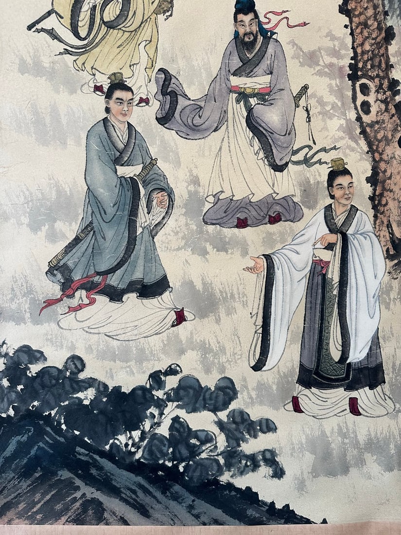 Fu Baoshi Vertical Figure Scroll - 6