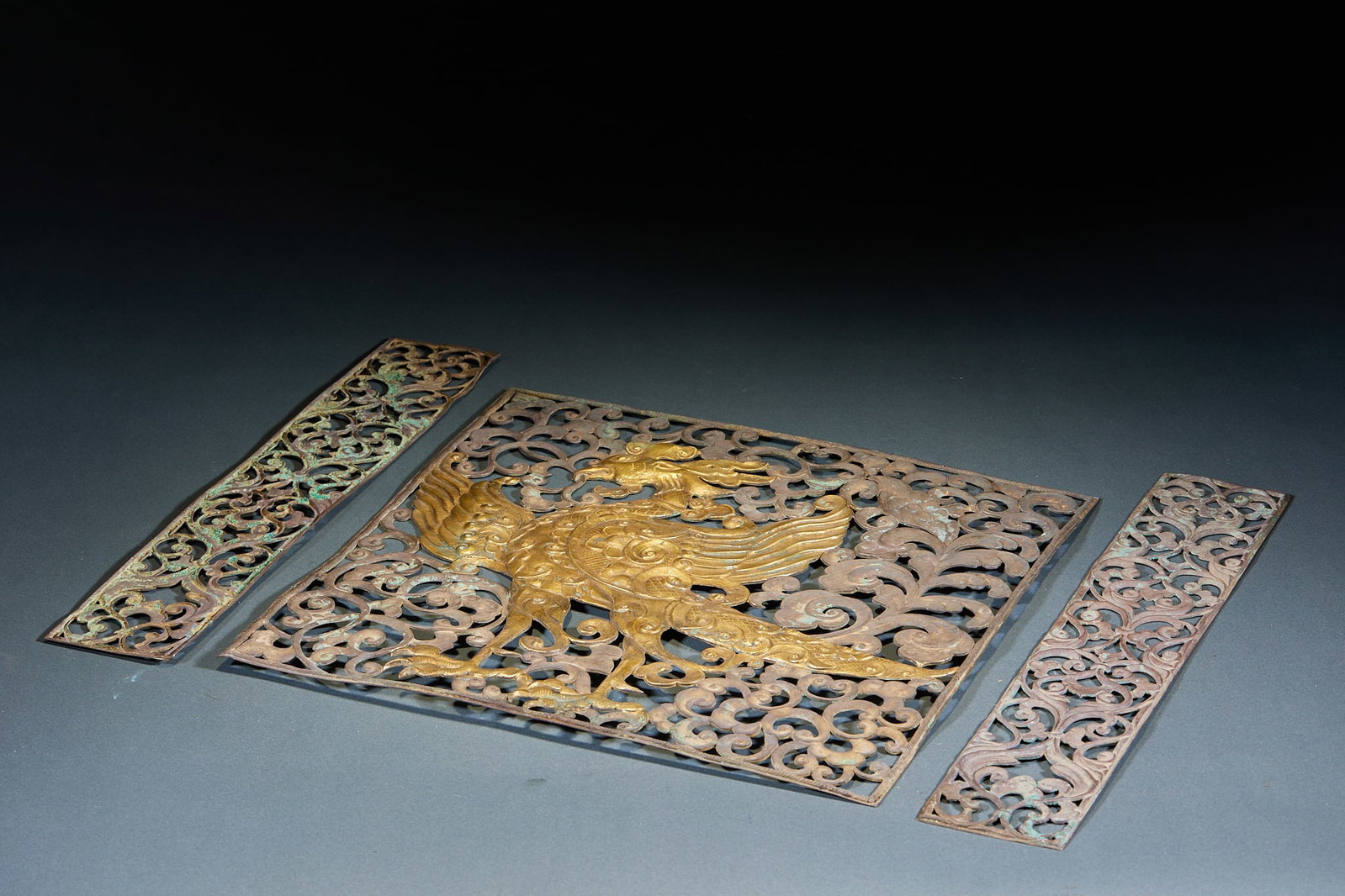 Tang Dynasty Gilt Silver Phoenix Pattern Set - 7