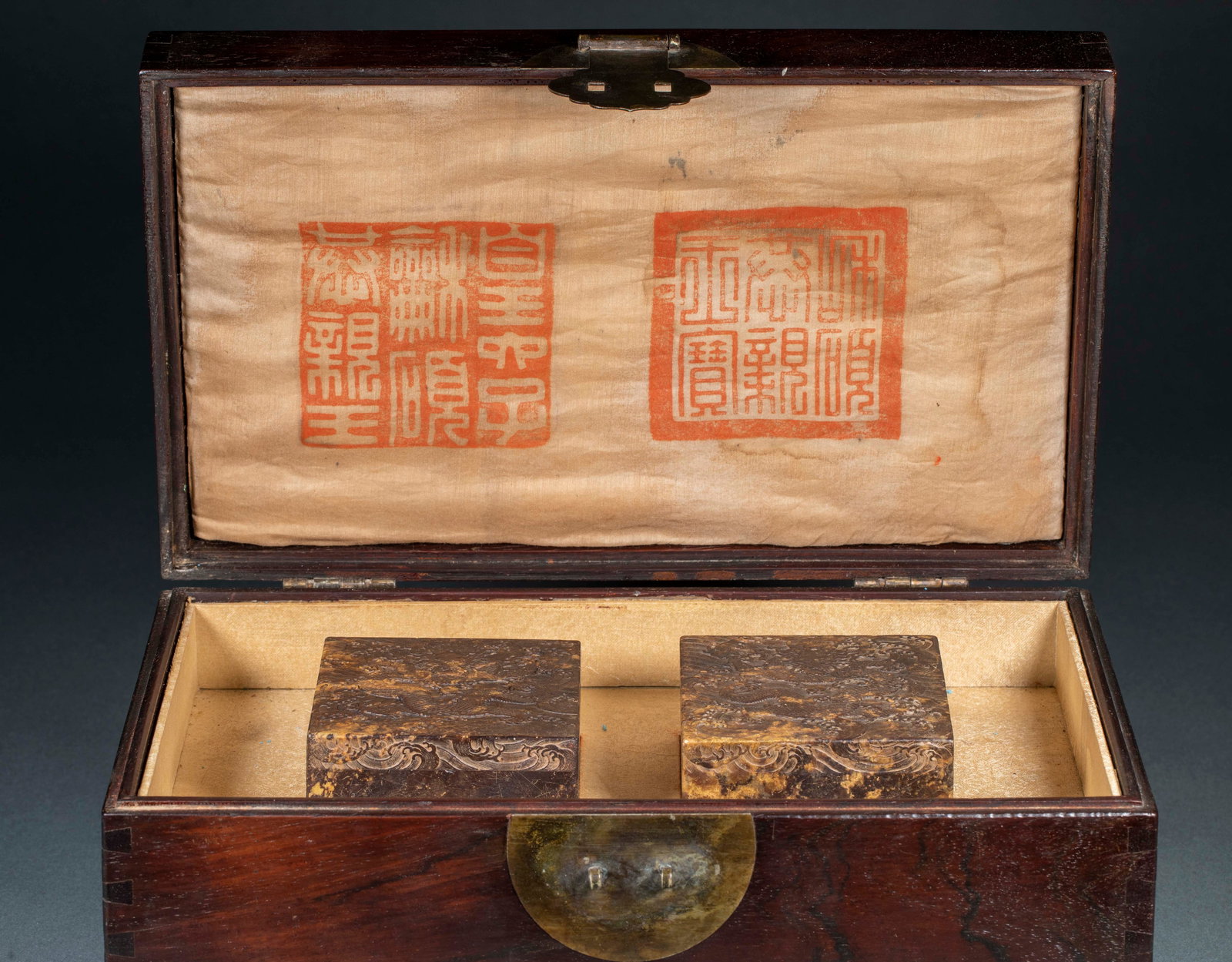 Qingtian Stone Dragon Pattern Seal, A Pair - 3